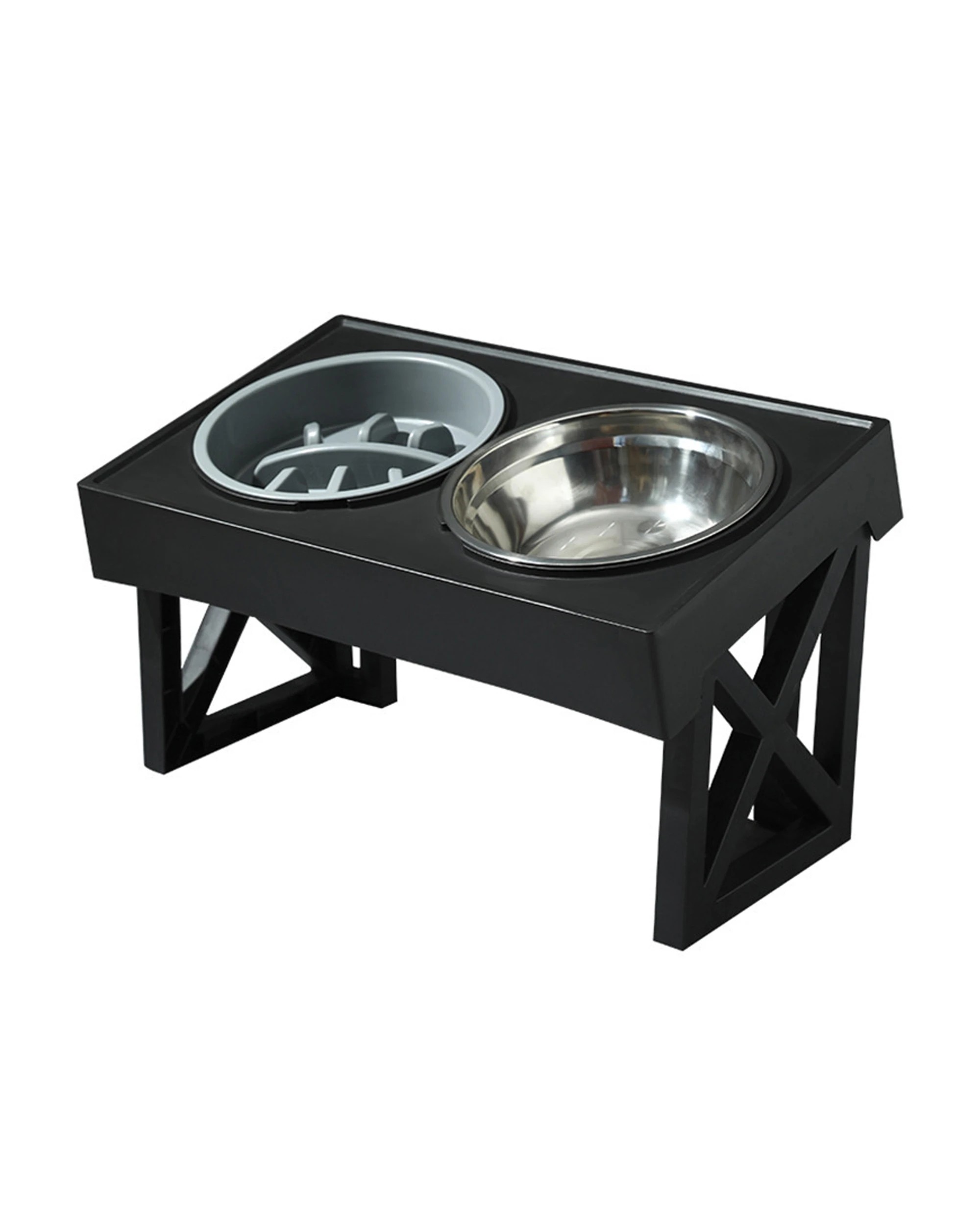 1 TODO Pet Food Bowl Pet Feeder Water Bowl Adjustable Height Elevated Dog Cat Food Bowl, 1 of 4
