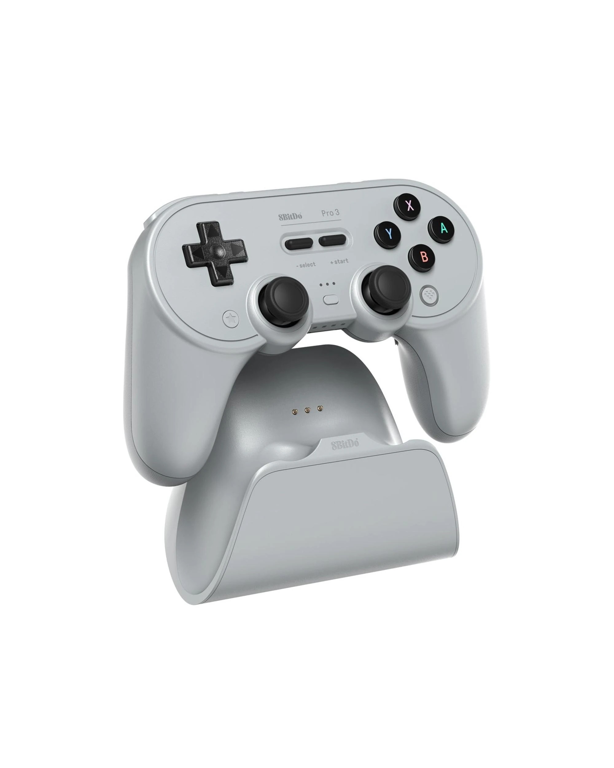 2 8BitDo Pro 3 Bluetooth Controller for Switch, Switch 2, PC, IOS and Android - Gray Edition - Grey, 2 of 10