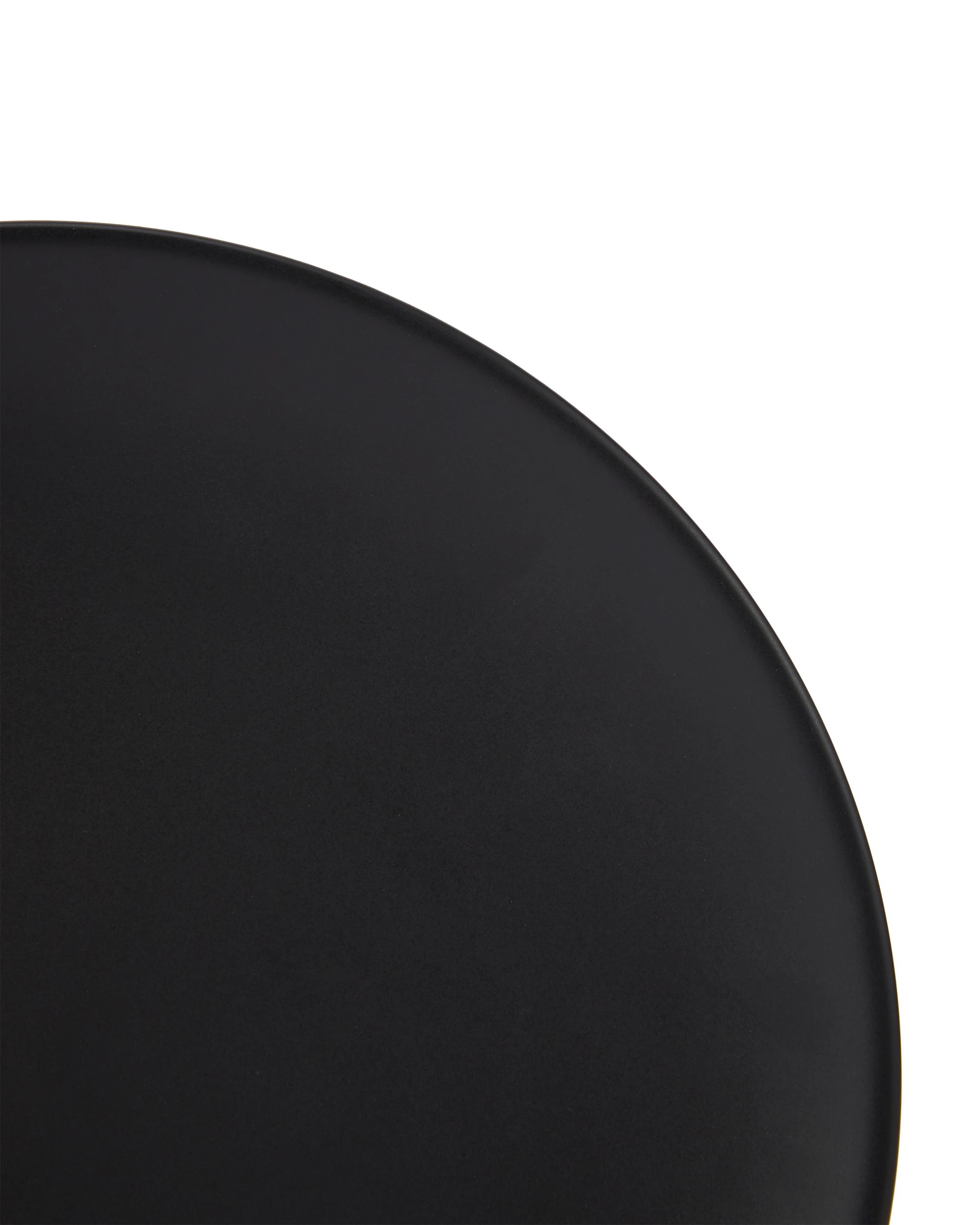 2 Matte Black Dinner Plate, 2 of 4