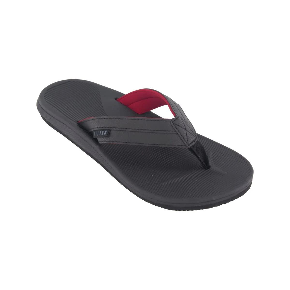 1 Wide Strap Thongs BLACK, 1 of 3