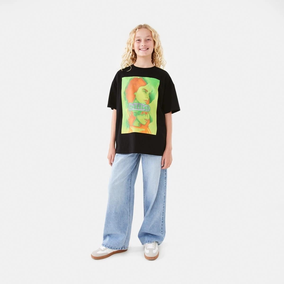 2 Billie Eilish License Oversized T-shirt BILLIE EILISH NEON, 2 of 6