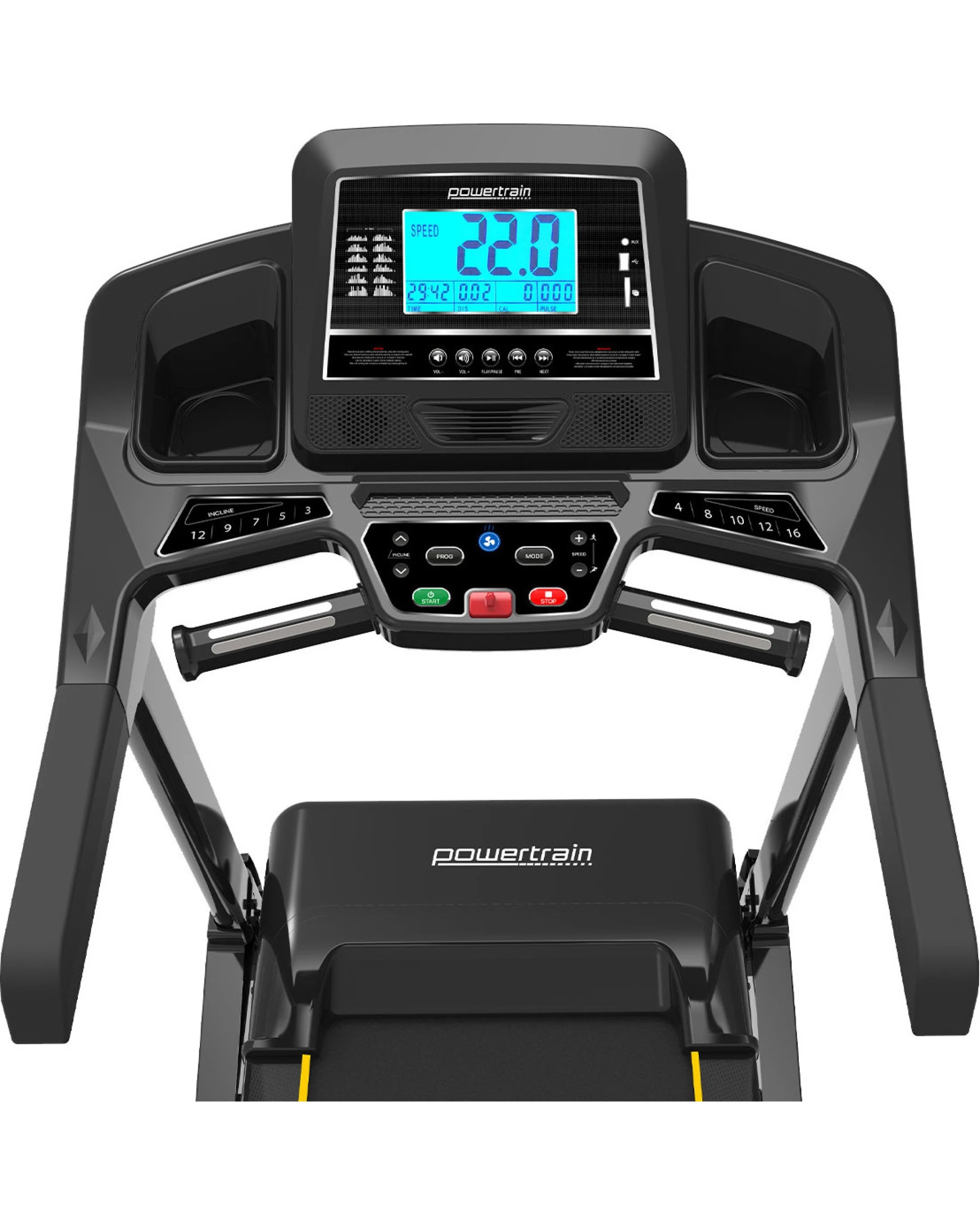 2 Powertrain K2000 Treadmill 22kph Electric Exercise Home Gym Cardio Running Fitness, 2 of 10