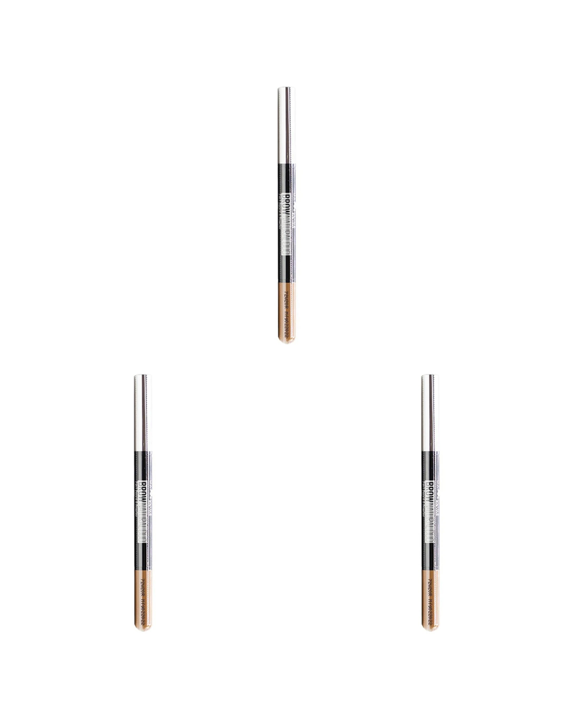 1 Maybelline 3PK Brow Duo 2-in-1 Pencil Powder Waterproof Smudge-Resistant - Brown, 1 of 4