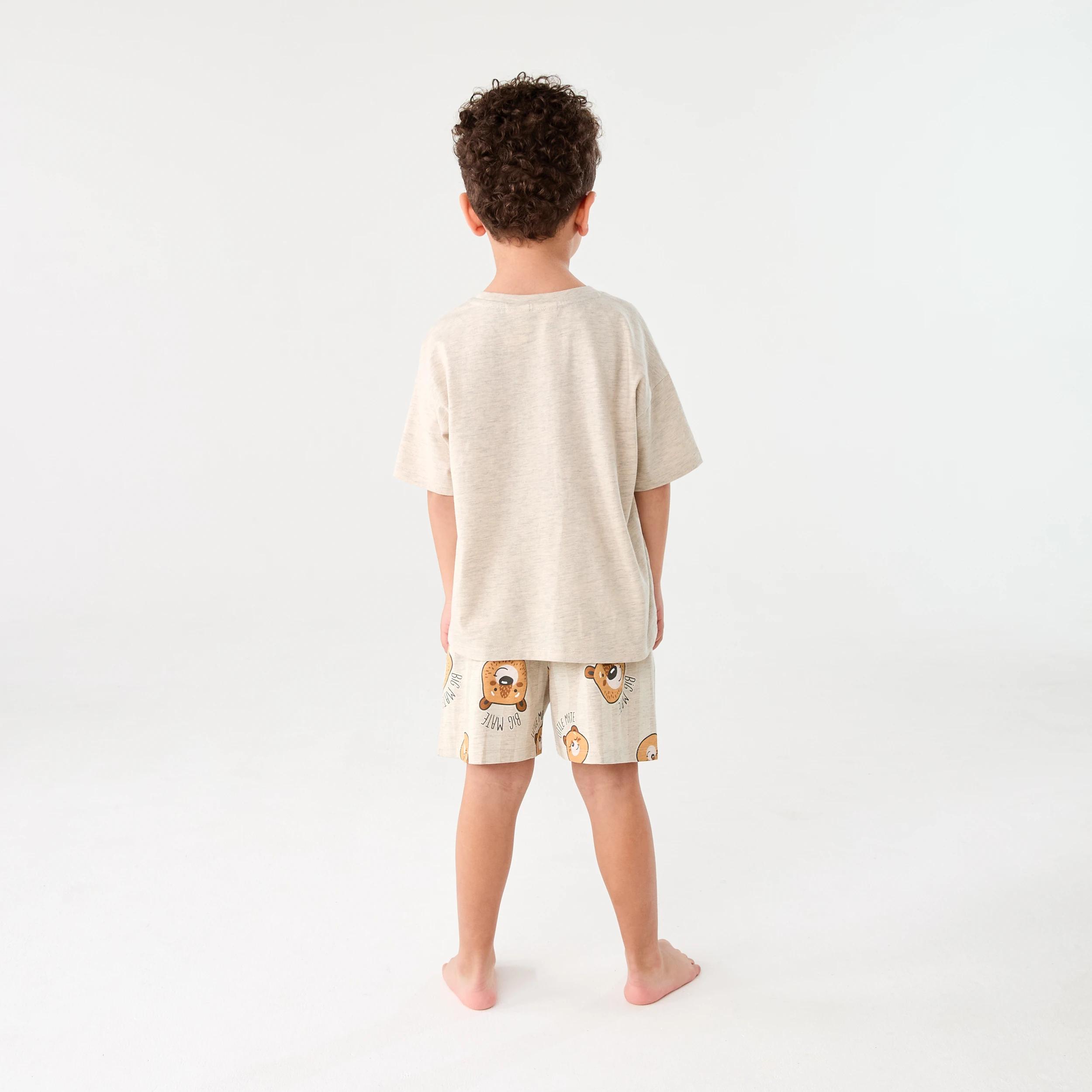 2 Father's Day Pyjama Set LITTLE BEAR MATE OATMEAL, 2 of 7