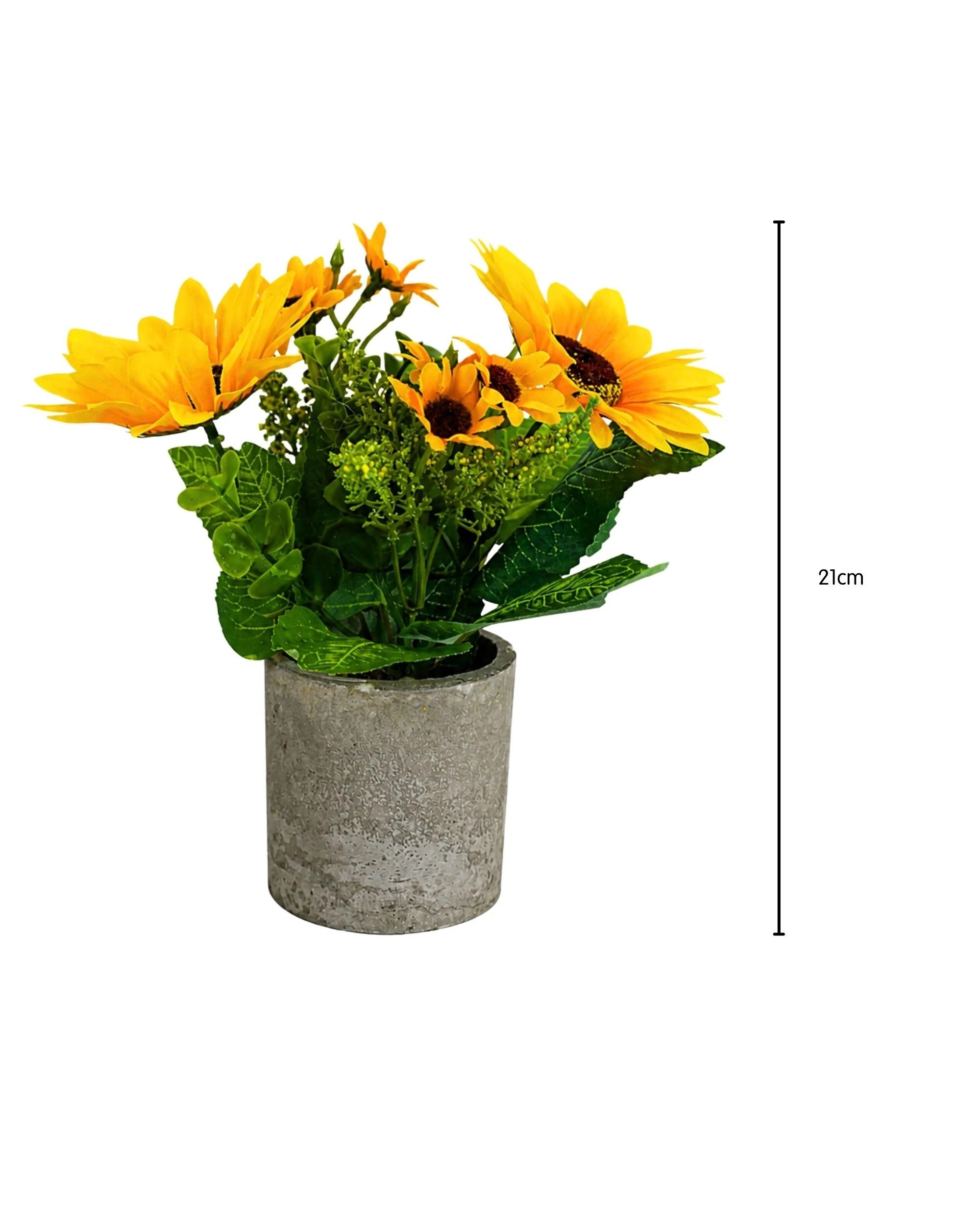 2 Party Maker Artificial Sunflower Potted Plant - Yellow, 2 of 3
