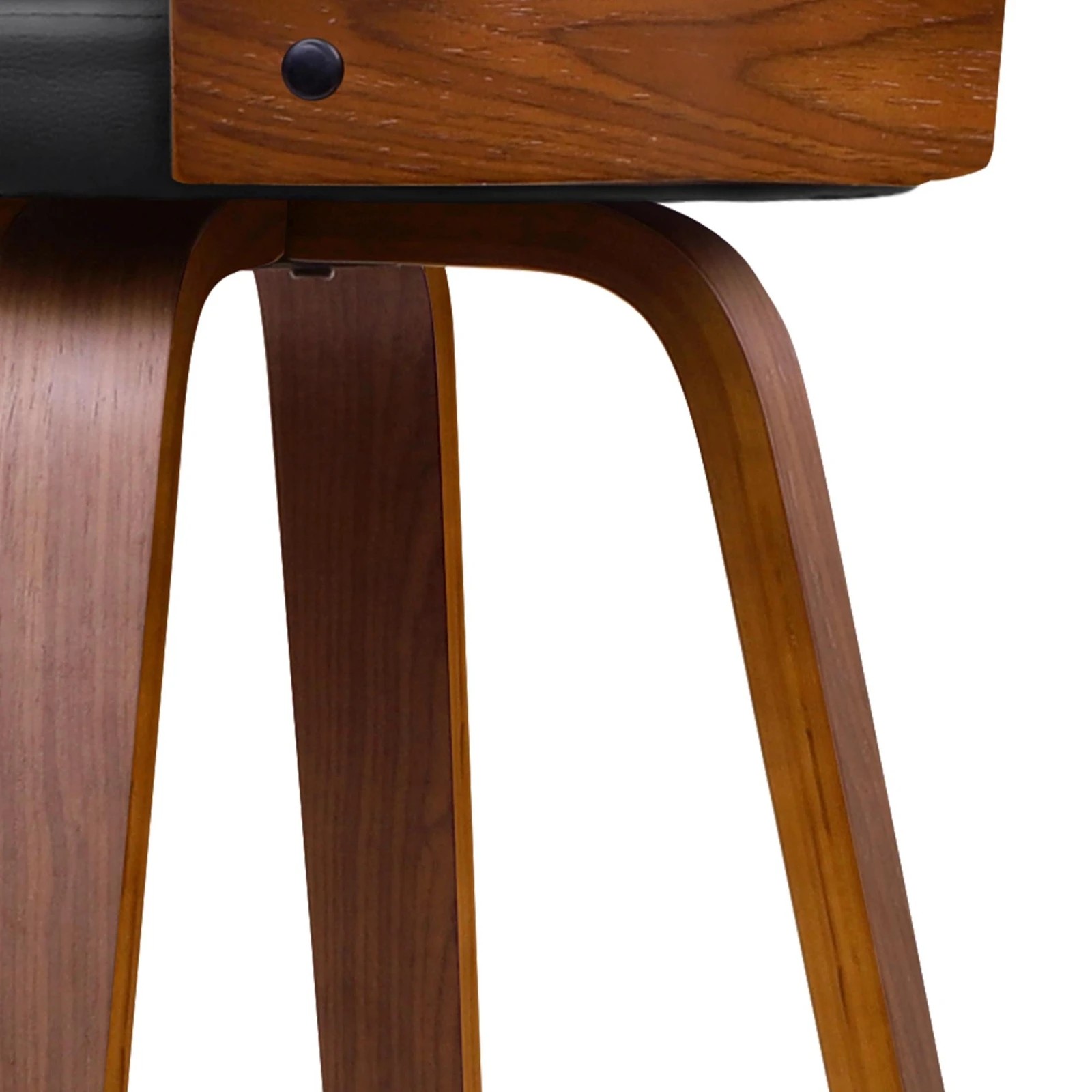 7 Alfordson 2x Swivel Bar Stools Eden Kitchen Wooden Dining Chair - Black, 7 of 10