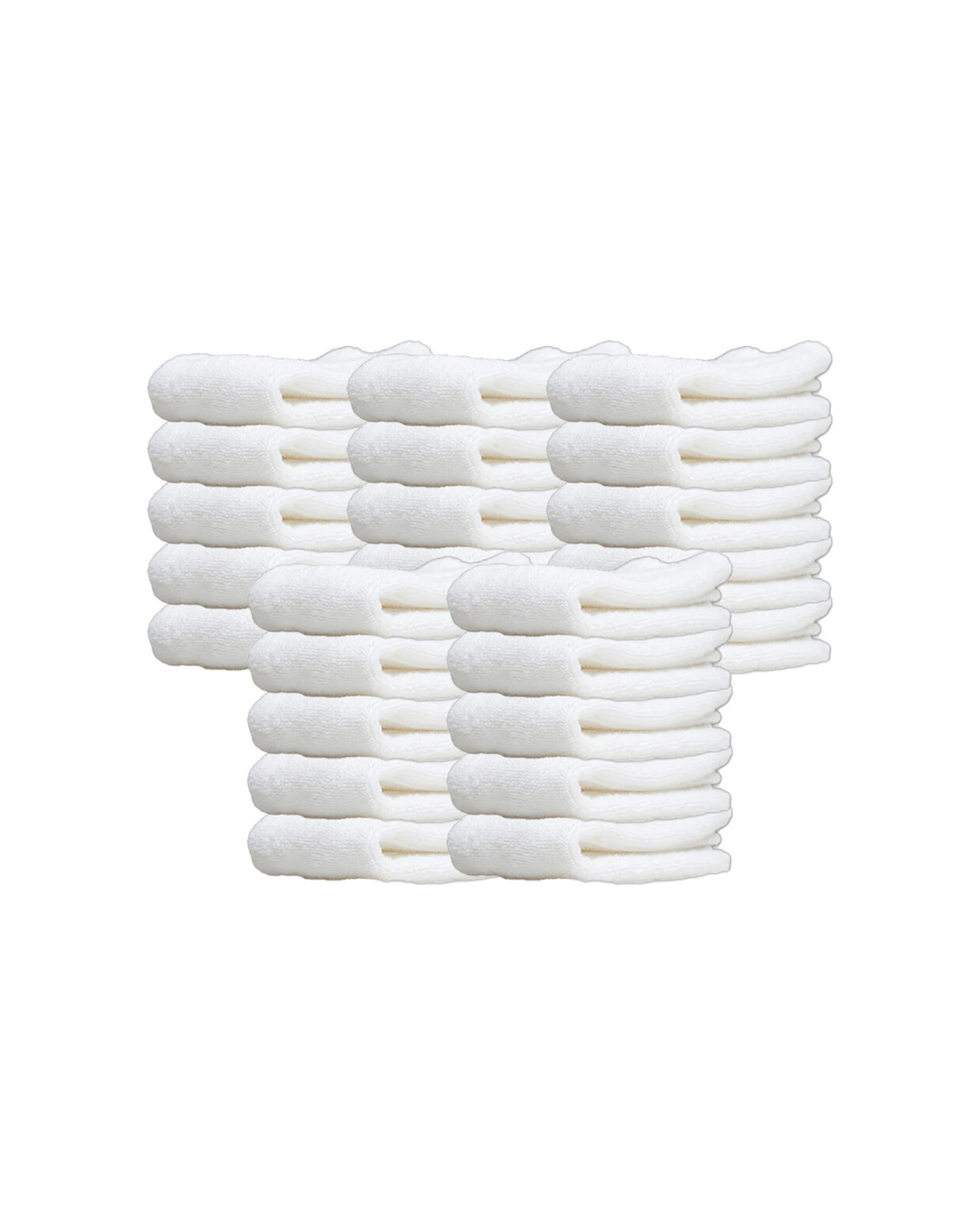 1 Jason Commercial J-Dry Luxe Face Washer 33x33cm 25PK 600GSM - White, 1 of 5