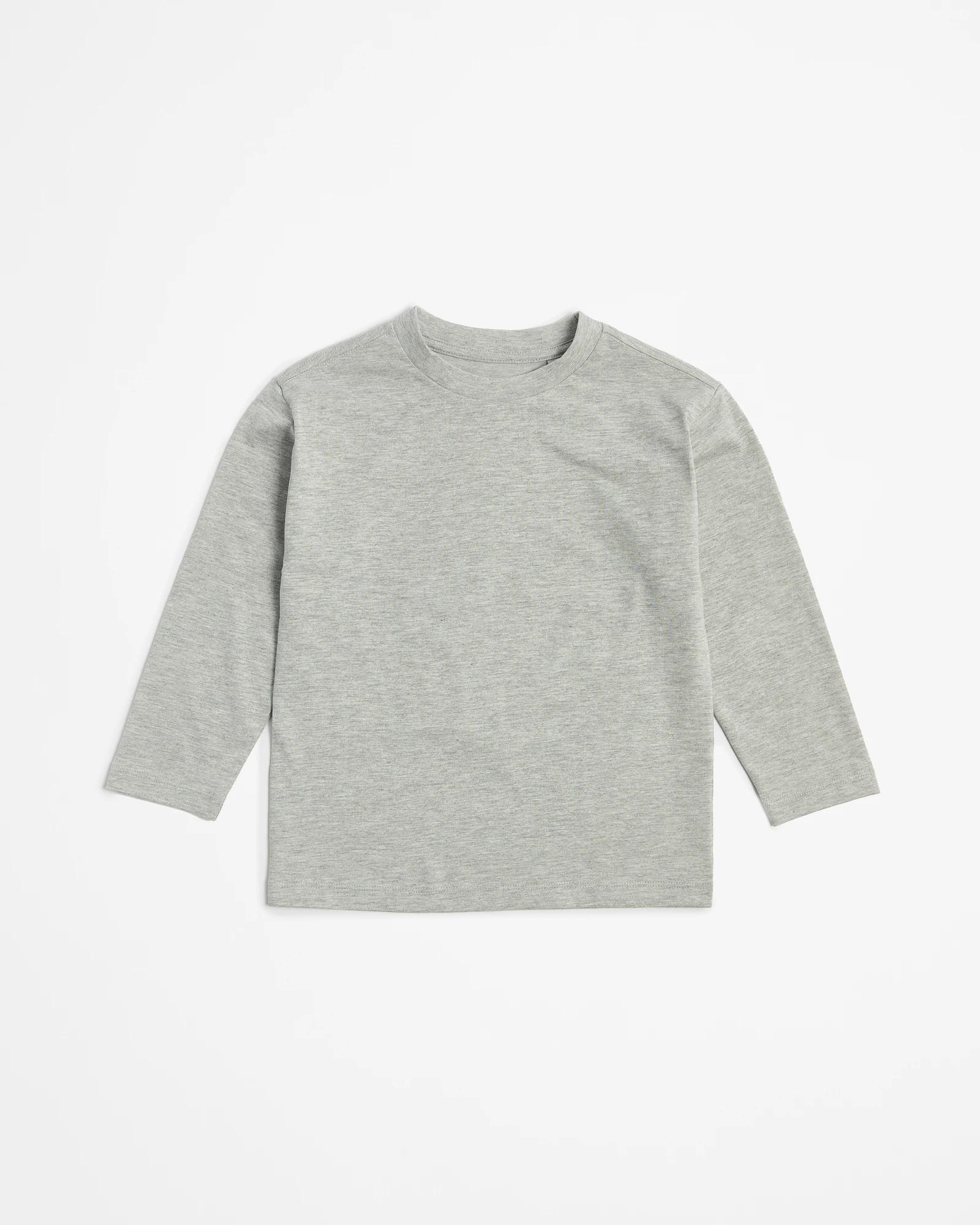 5 Target Australian Cotton Long Sleeve Heavyweight Top 2 Pack GREY MARLE, 5 of 5