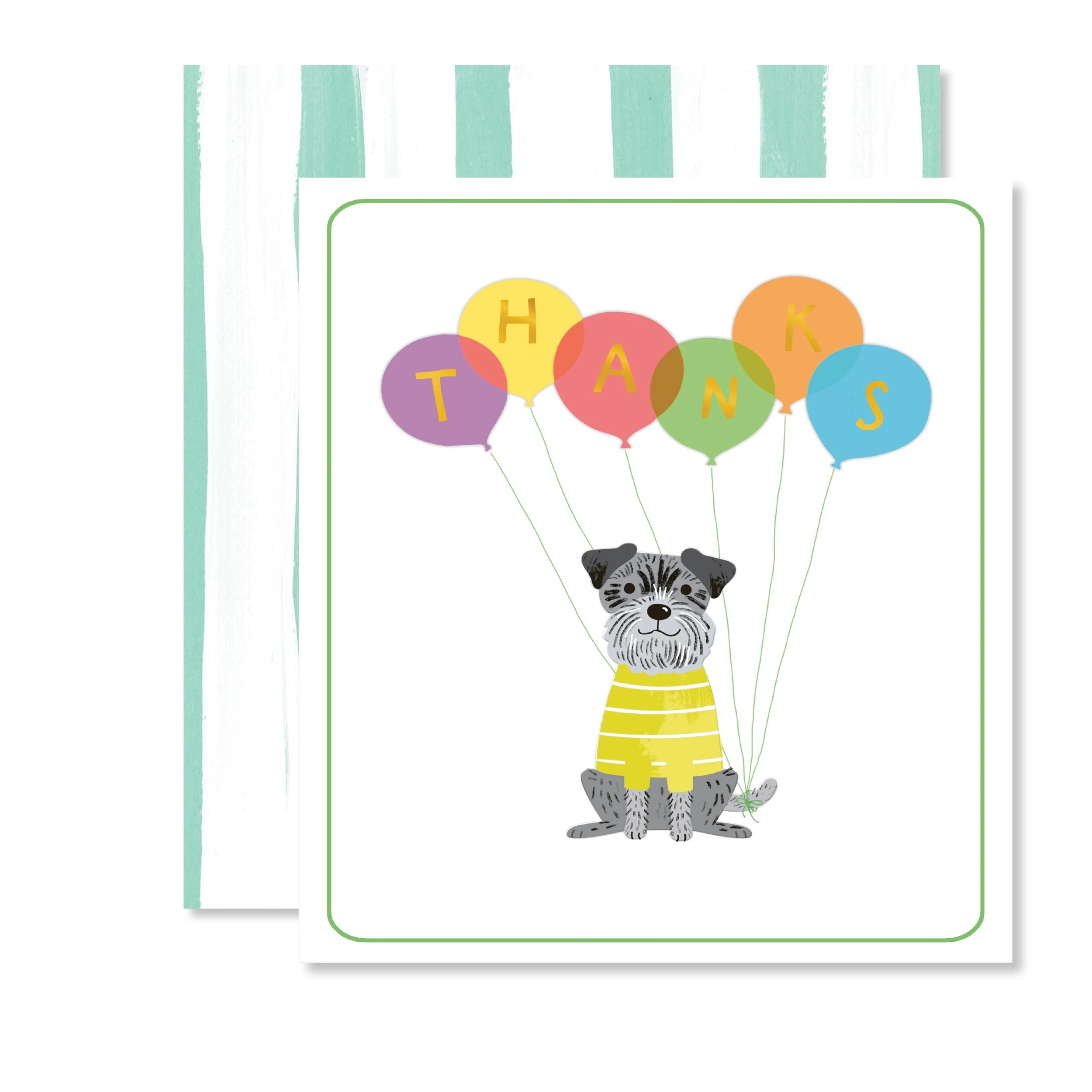 1 Hallmark Thank You Card - Dog & Balloons, 1 of 3