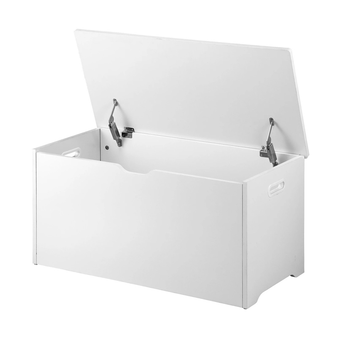 1 Oikiture Kids Toy Storage Box Cabinet Wooden Chest Container Room Organiser
 - White, 1 of 10