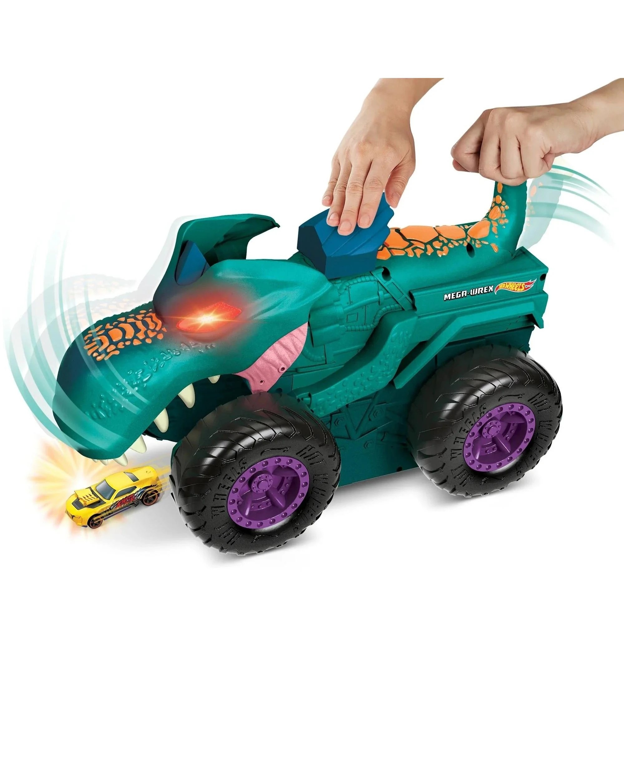 3 Hot Wheels Monster Trucks Car Chompin' Mega Wrex, 3 of 3