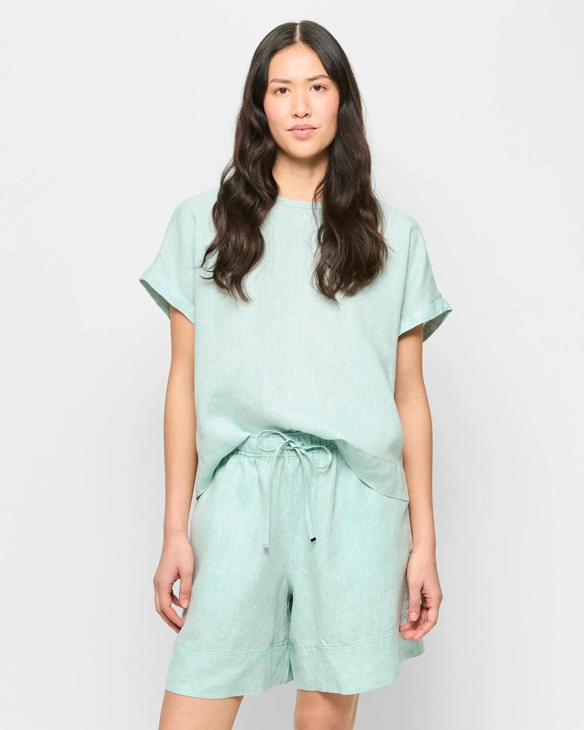 1 Target European Linen Long Shorts AQUIFER X-DYE, 1 of 5