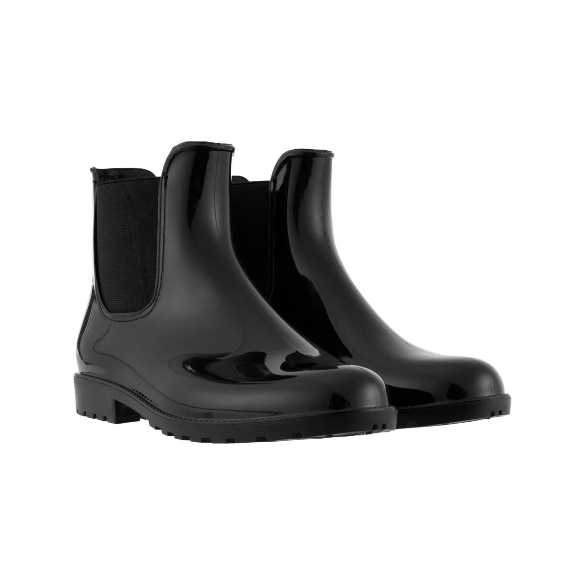 4 Gusset Ankle Rainboots Black, 4 of 4