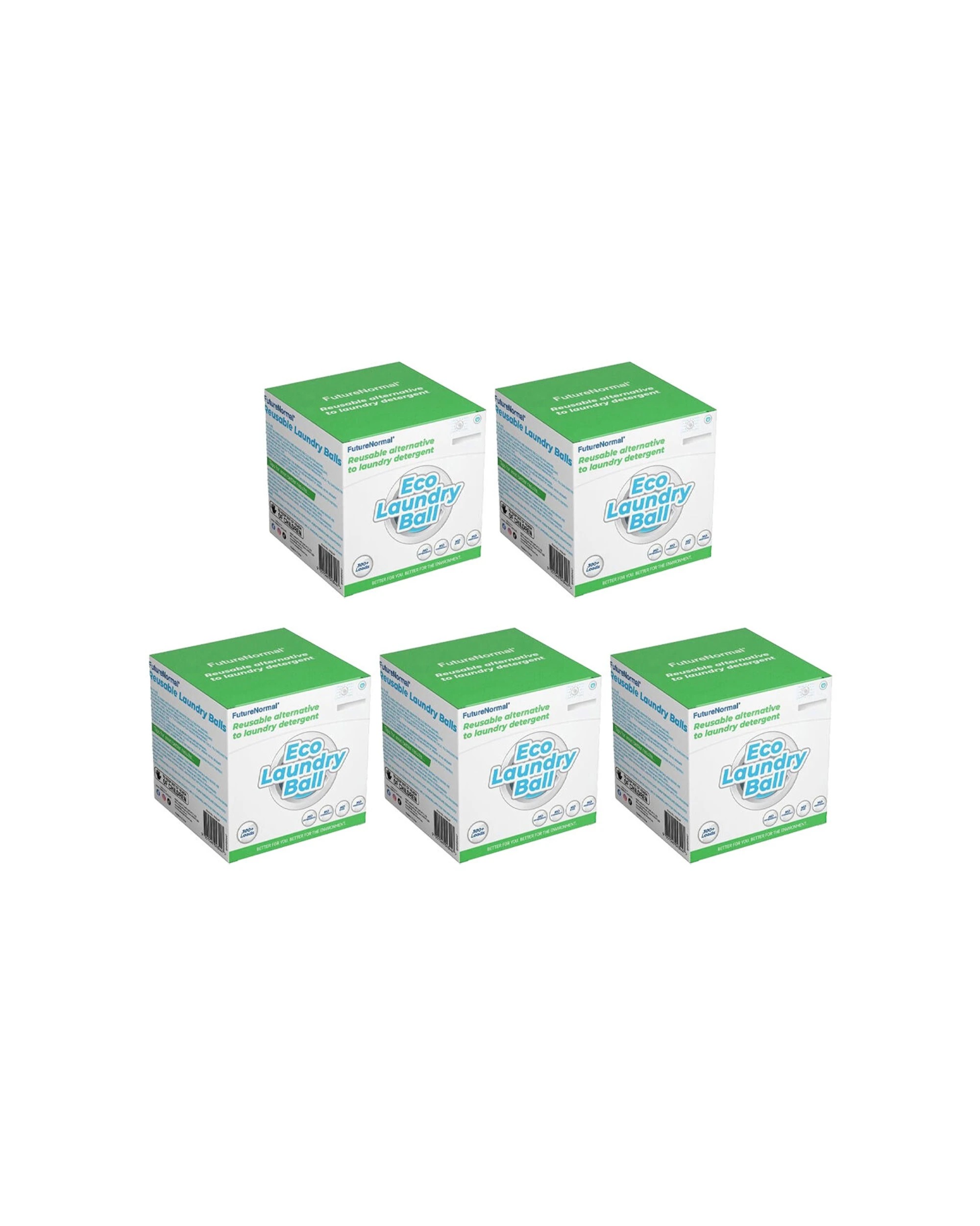 1 Future Normal Eco Detergent Laundry Ball Reusable 5 Pack 300 Washes PK Natural Mineral Ceramics. - Multi, 1 of 4