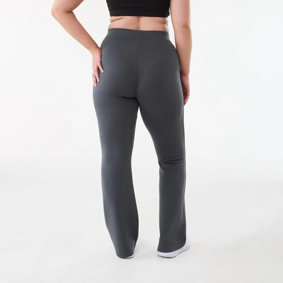 3 Active Womens Kick Flare Trackpants DARKISH GREY, 3 of 5