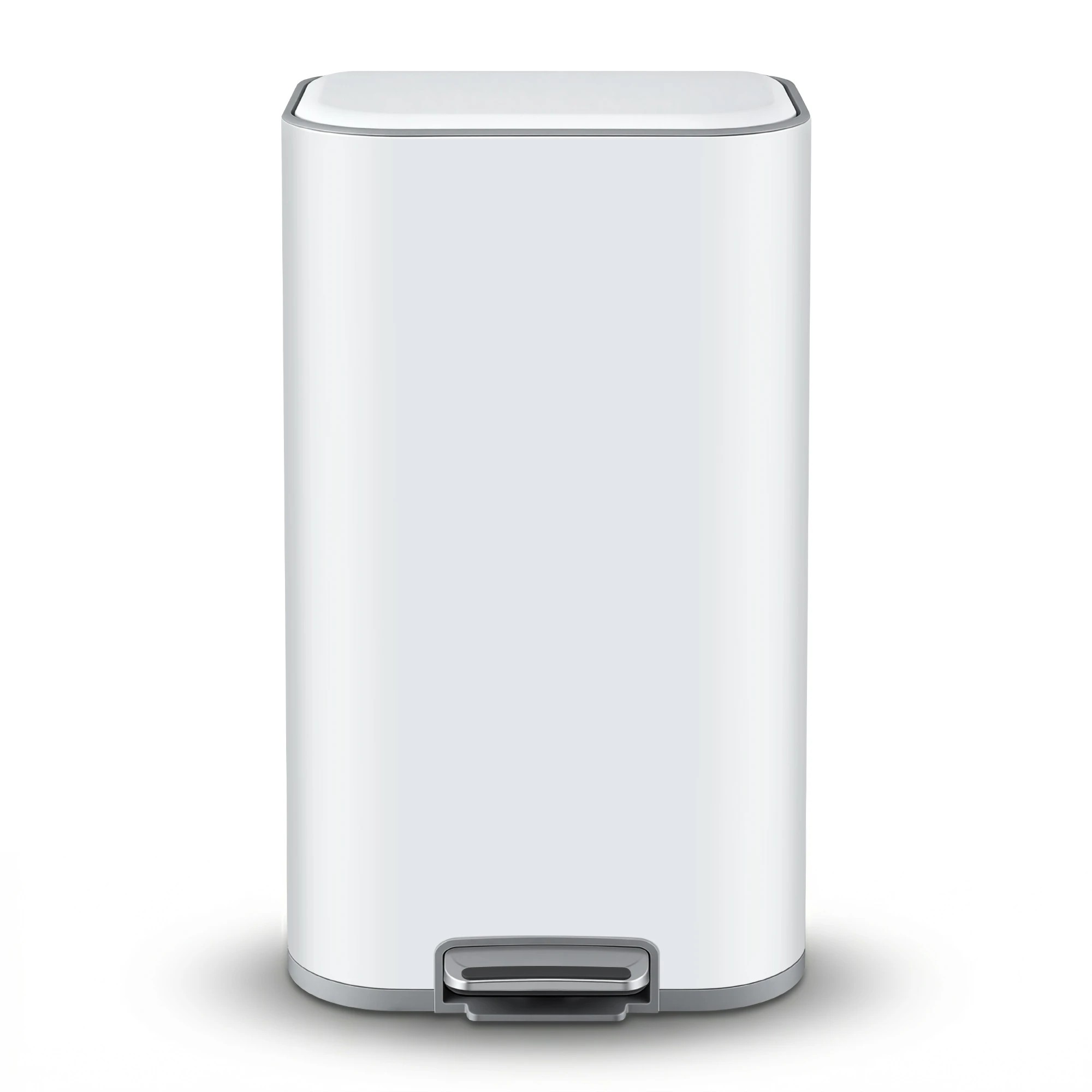 3 Cefito 40L Kitchen Trash Can Pedal Bin Rubbish Bin Steel Soft-Close Lid - White, 3 of 9