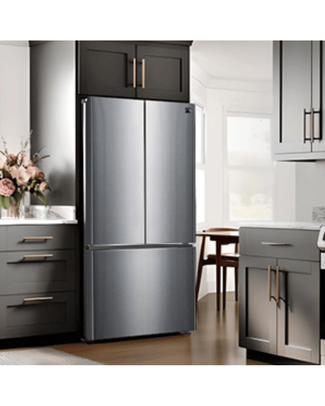 Kenmore 508L Counter-Depth French Door Refrigerator, Stainless Steel ...