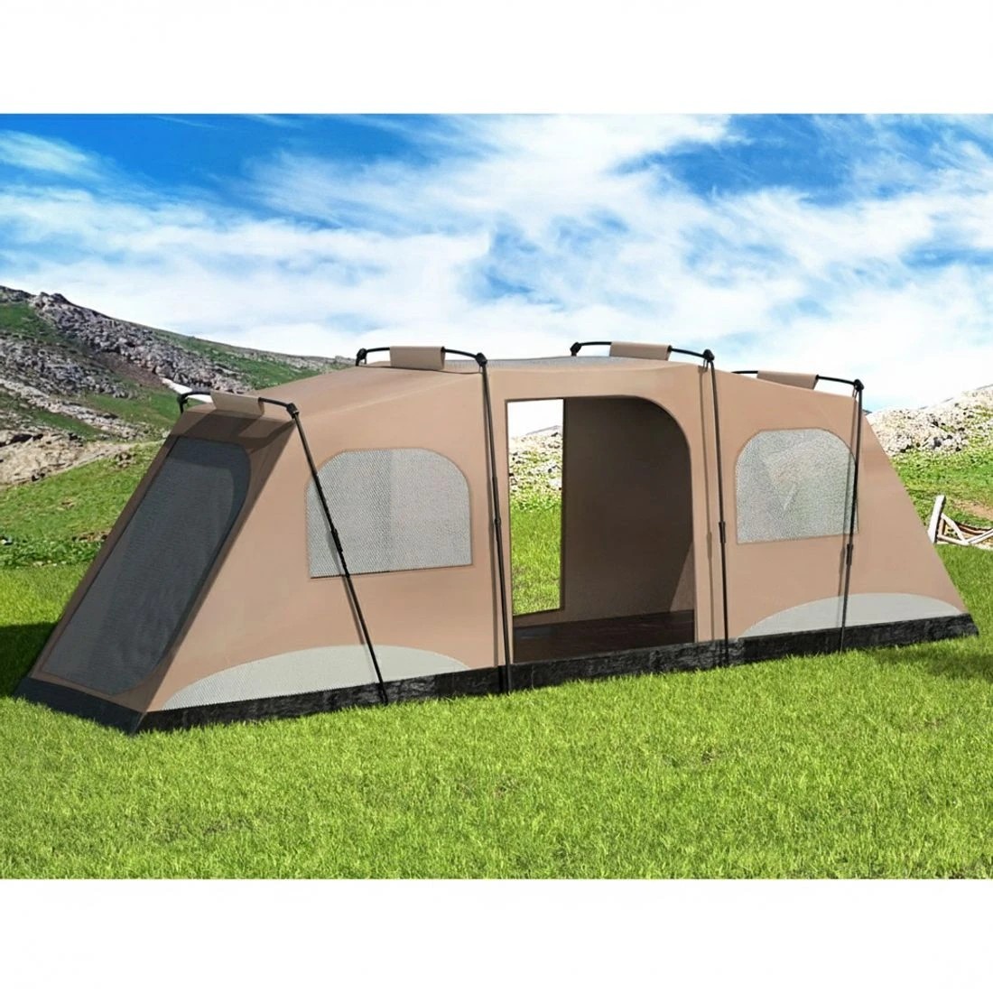 4 Weisshorn Instant Up Camping Tent 10 Person Outdoor Family Hiking Tents 3 - Multi, 4 of 6