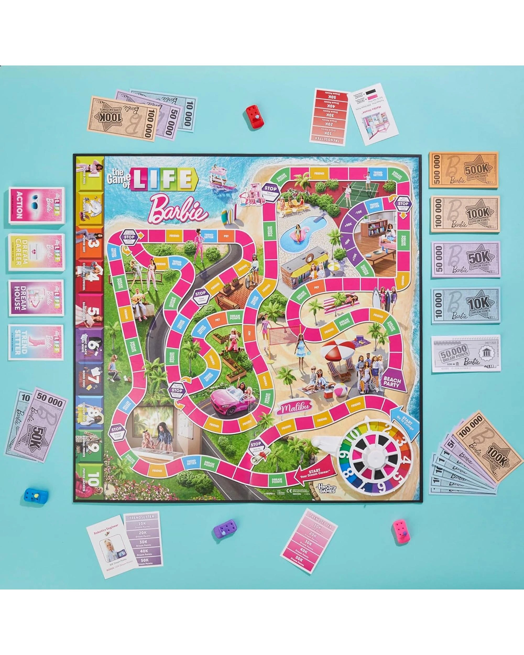 3 The Game of Life Barbie Edition Board Game, 3 of 10