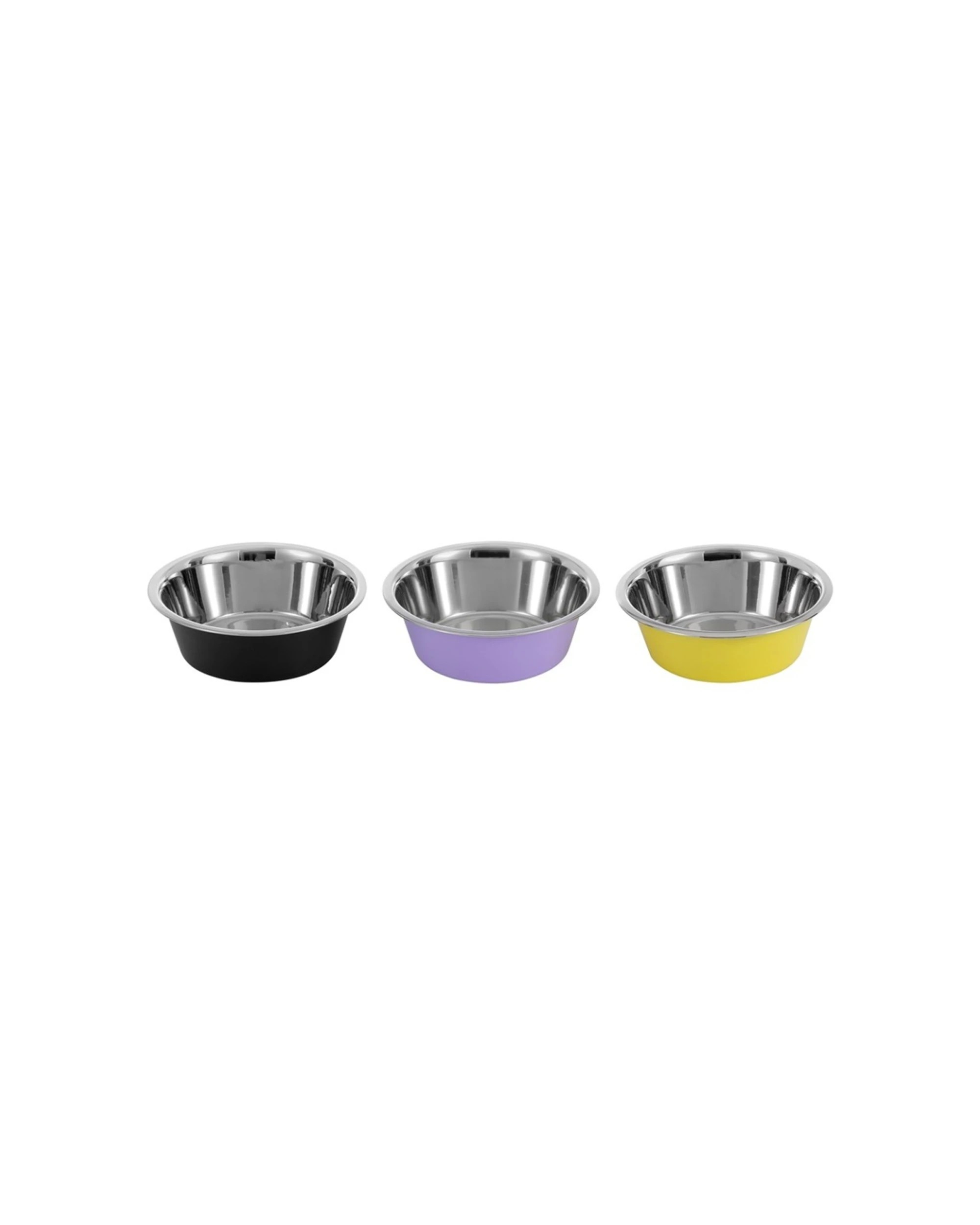 8 Paws And Claws 3pc Stainless Steel Cat Dog Food Drink Bowl 1.5L - Multi, 8 of 8
