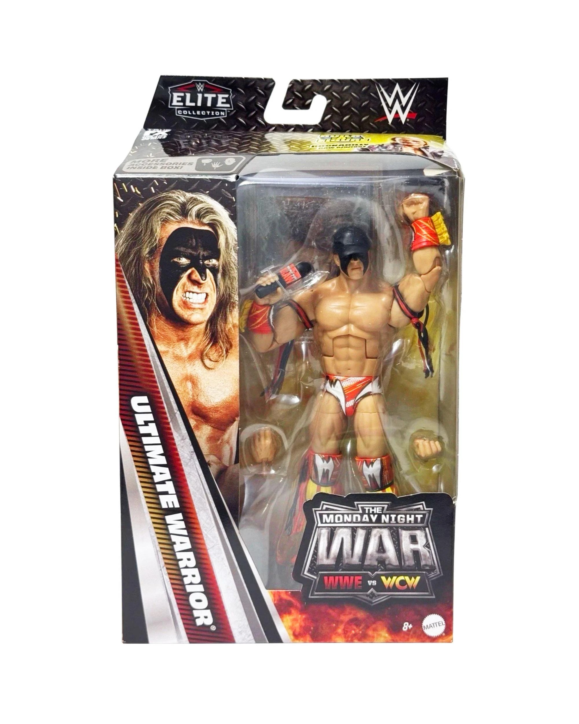 1 WWE Elite Collection The Monday Night War WWE vs WCW Ultimate Warrior Action Figure, 1 of 2