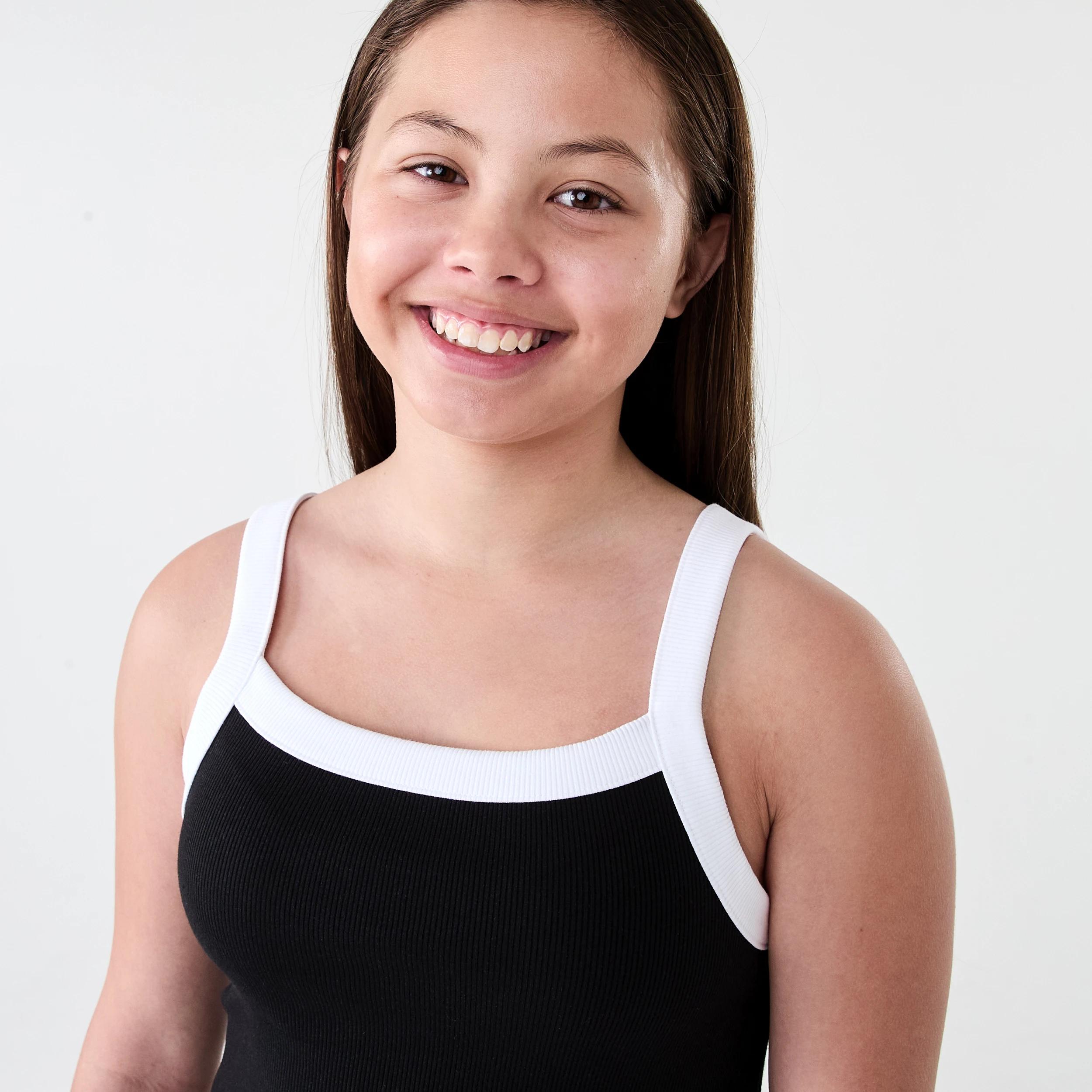3 Rib Tank Dress Black, 3 of 6