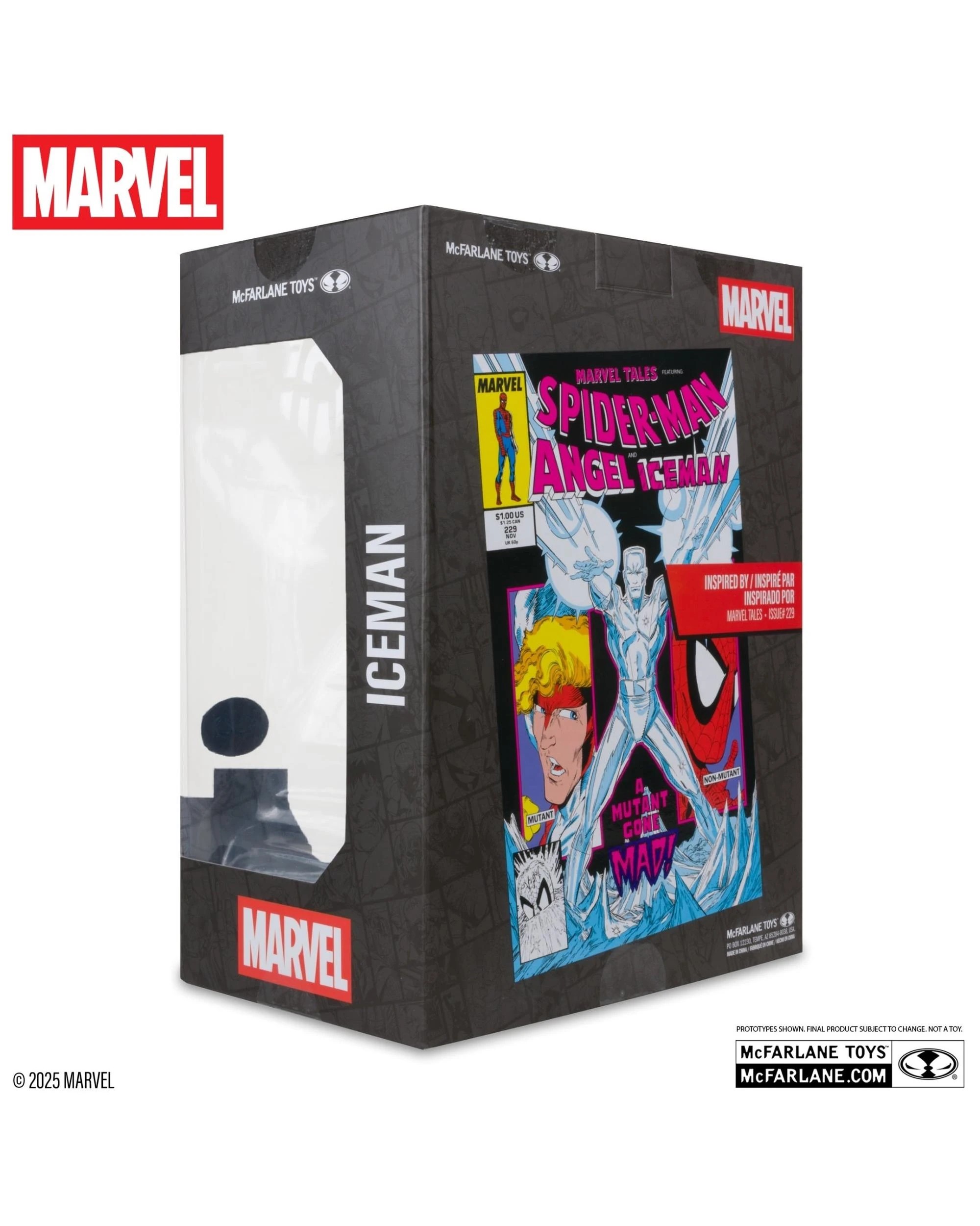 9 Marvel Tales #229 Iceman Red Platinum Edition 1:6 Scale Figure, 9 of 9