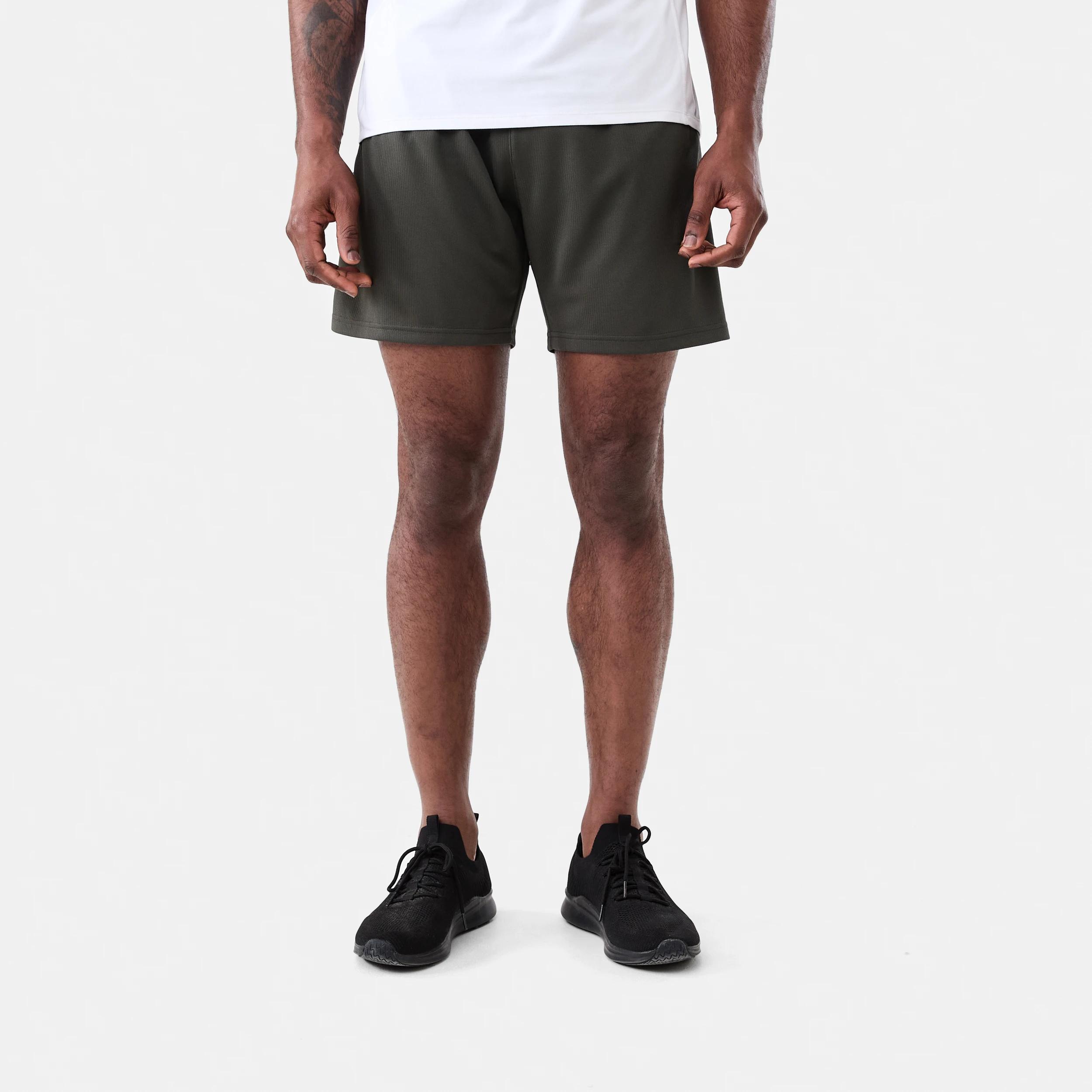 7 Active Mens Comfort Sports Shorts KHAKI GREEN, 7 of 8