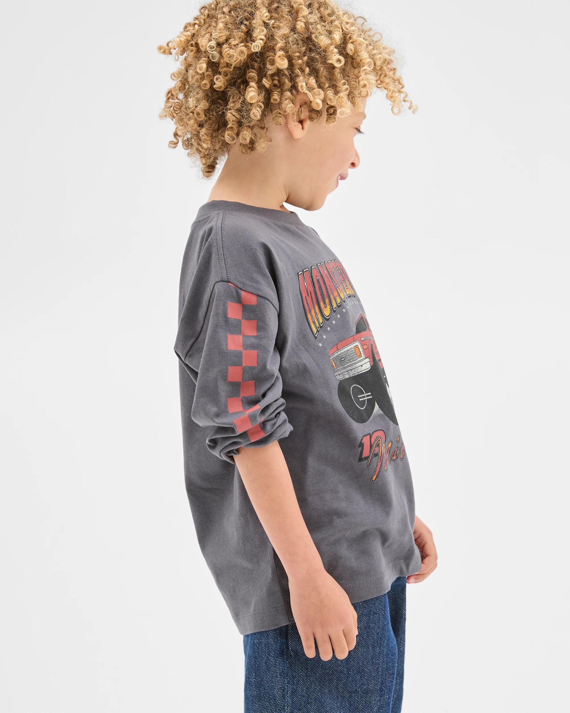 4 Target Kids Australian Cotton Long Sleeve T-Shirt CHARCOAL, 4 of 7