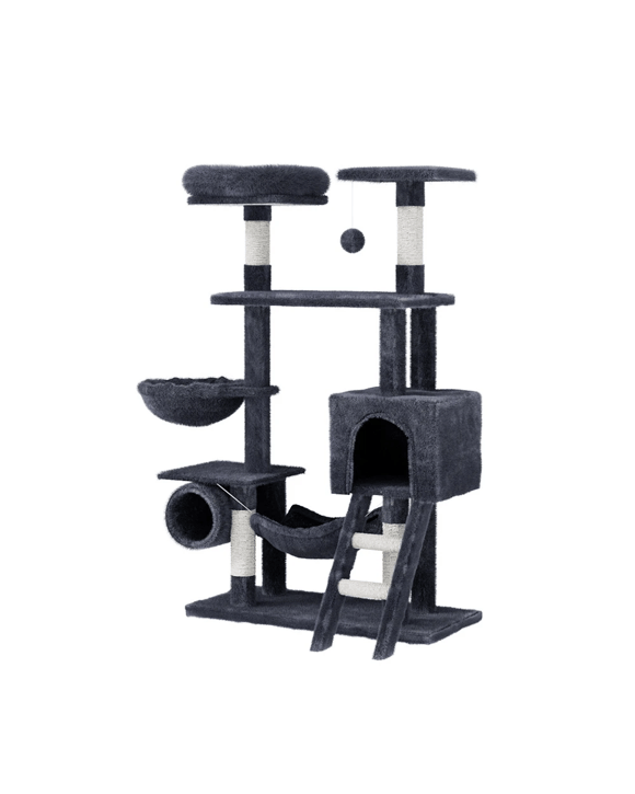 i.Pet Cat Tree 144cm Tower Scratching Post Scratcher Wood Condo Toys House Bed