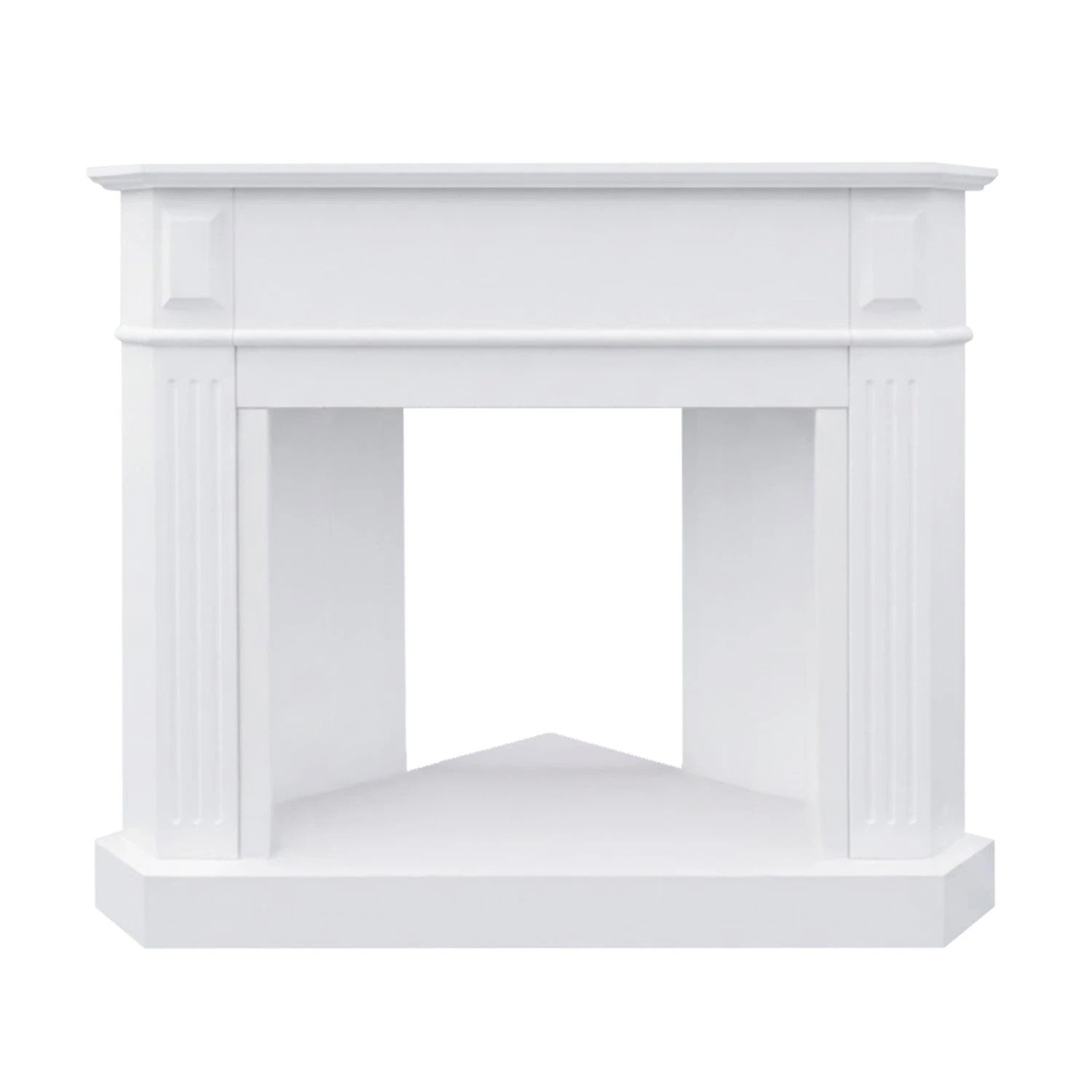 3 Moda Living Rene White Corner Mantel Electric Fireplace Suite with Starlight Insert - White, 3 of 4