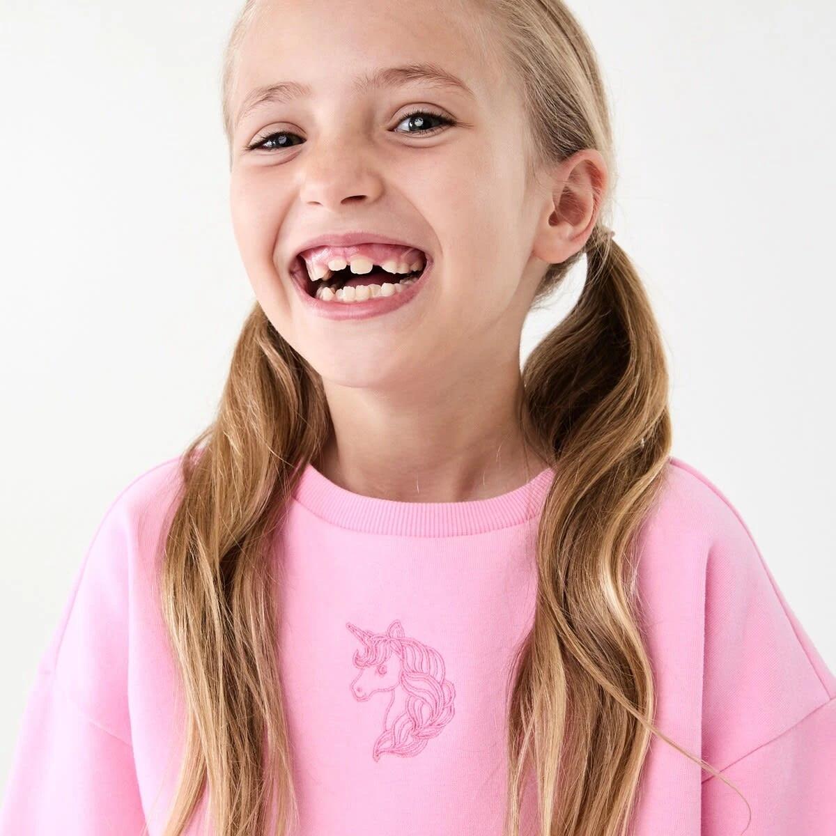 3 Oversized Crew Neck Sweatshirt Unicorn, 3 of 8