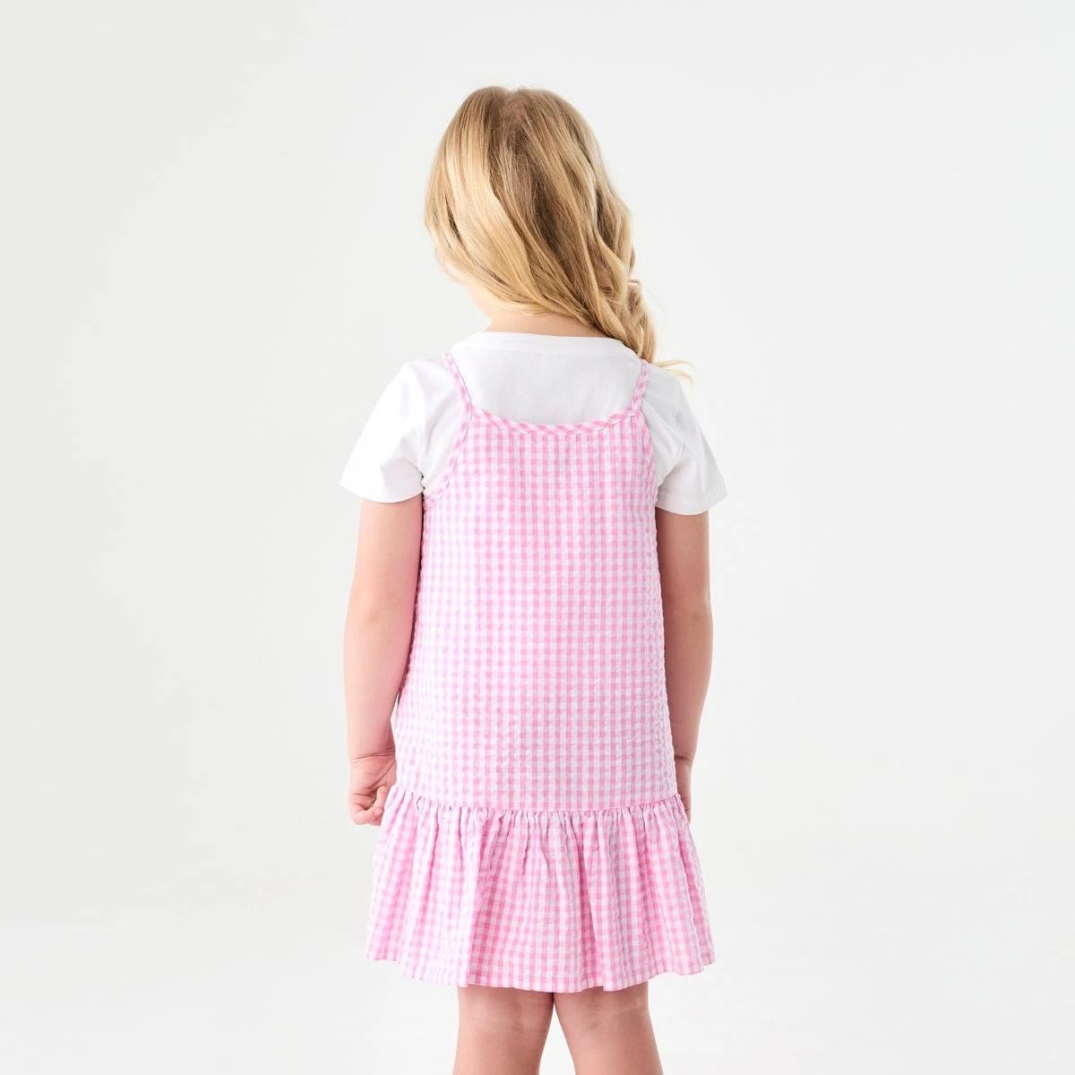 2 2 Piece Dress Set PINK WHITE CHECK, 2 of 7