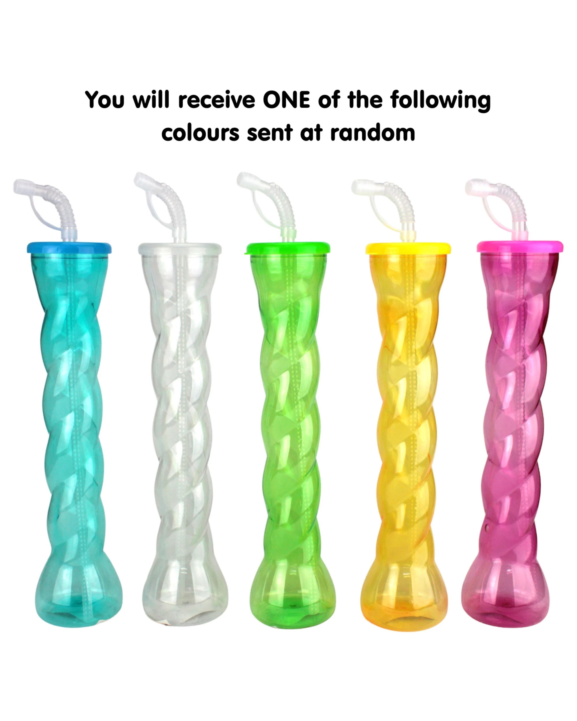 2 Partyrama Twisted Novelty Yard Cup with Straw 475ml, 2 of 3