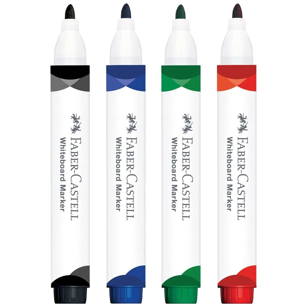4 Faber-Castell W20 Whiteboard Marker Assorted 4 Pack, 4 of 7