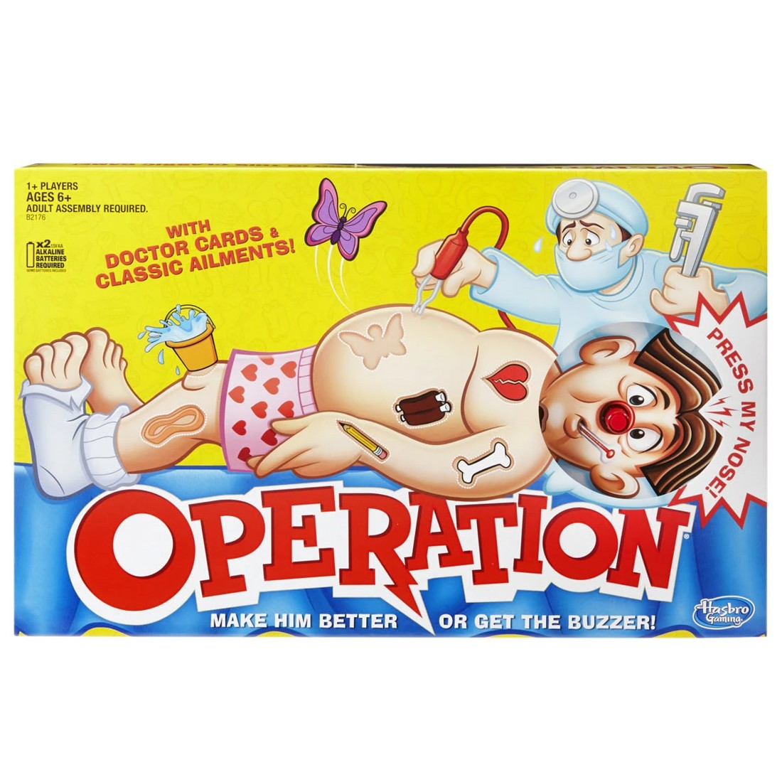 1 Classic Operation Electronic Board Game with Cards, 1 of 7