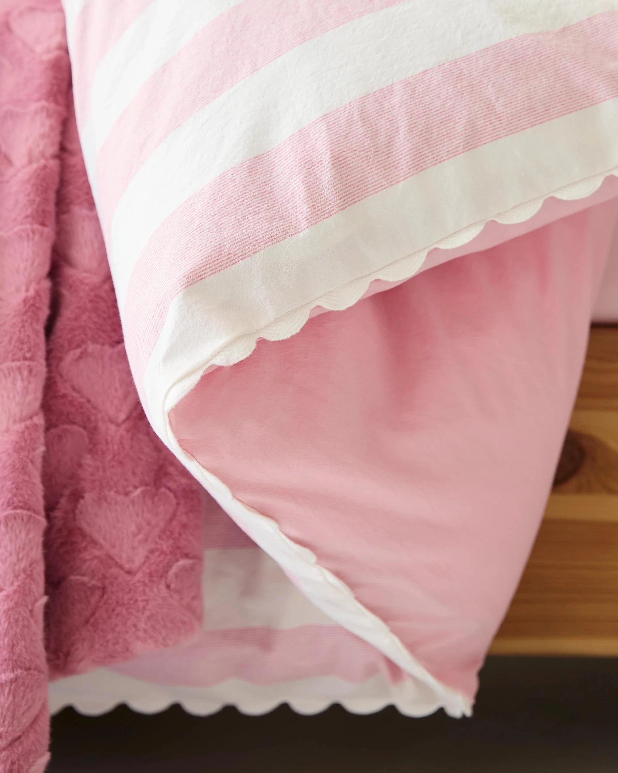 4 Target Nova Stonewash Stripe Quilt Cover Set - Queen Bed - Pink, 4 of 6