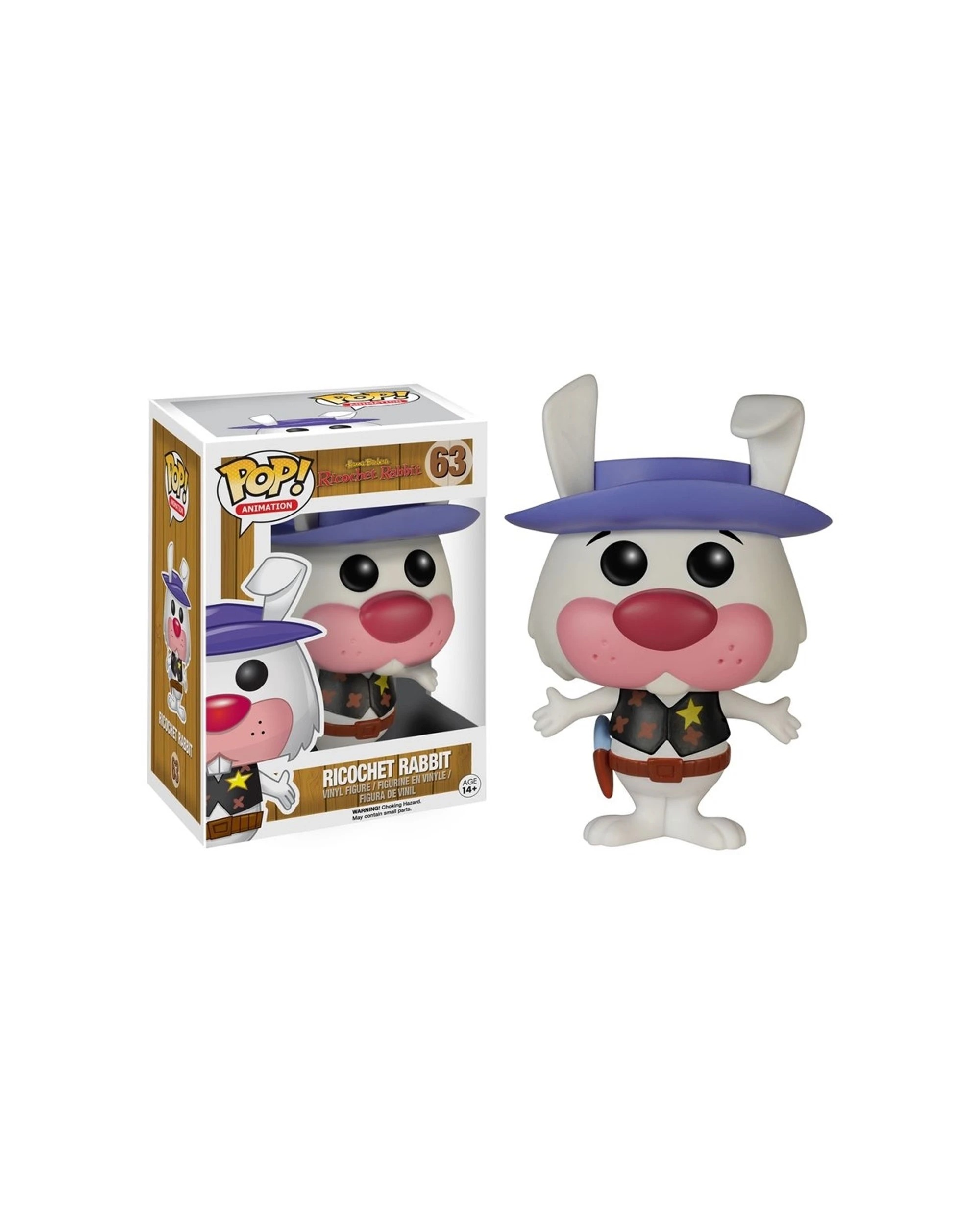 2 Pop Vinyl Figurine Hanna Barbera - Ricochet Rabbit 10cm Vinyl Figure Collectible - Multi, 2 of 3