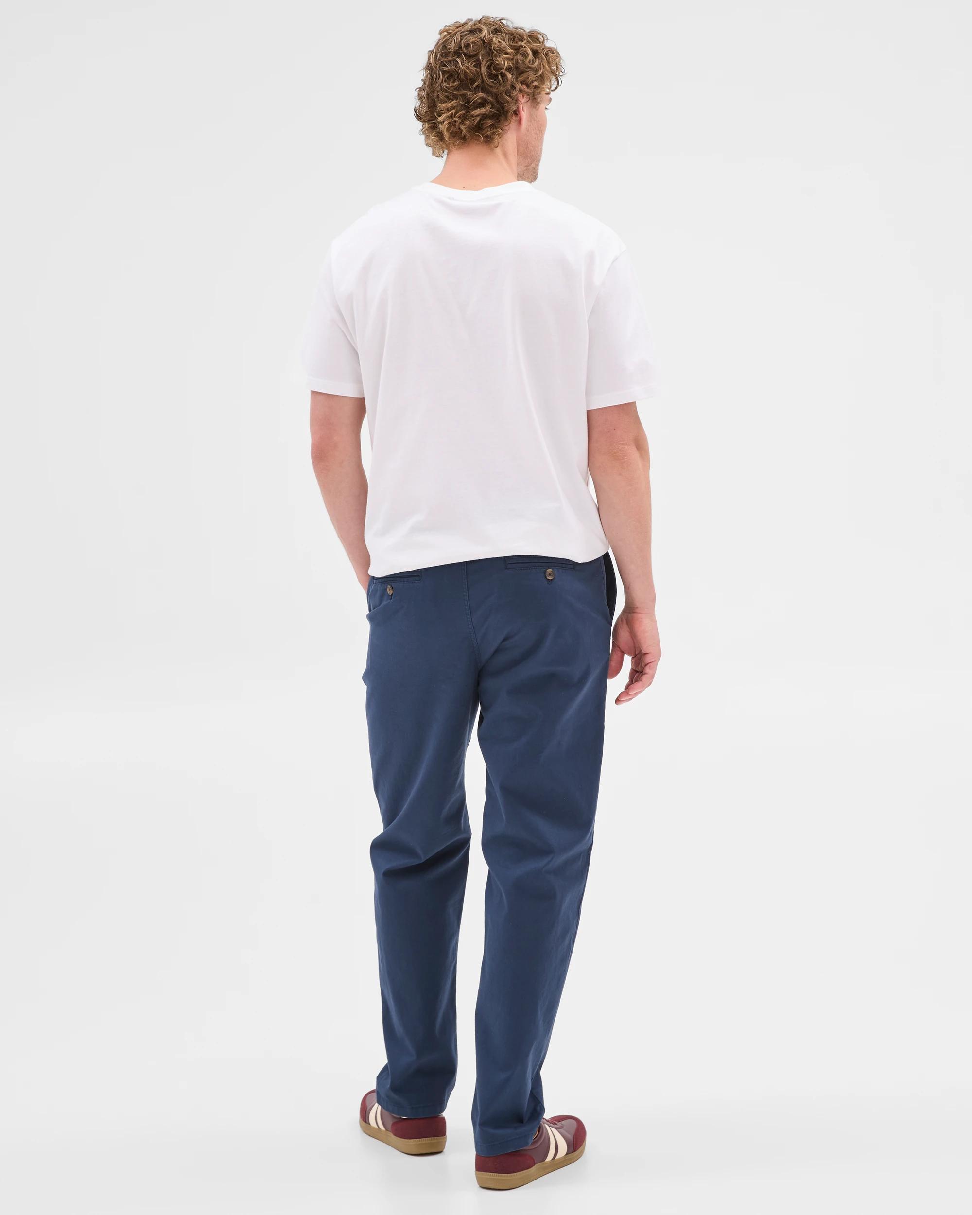 3 Target Australian Cotton Relaxed Fit Chino Pants BLUE NIGHT, 3 of 5