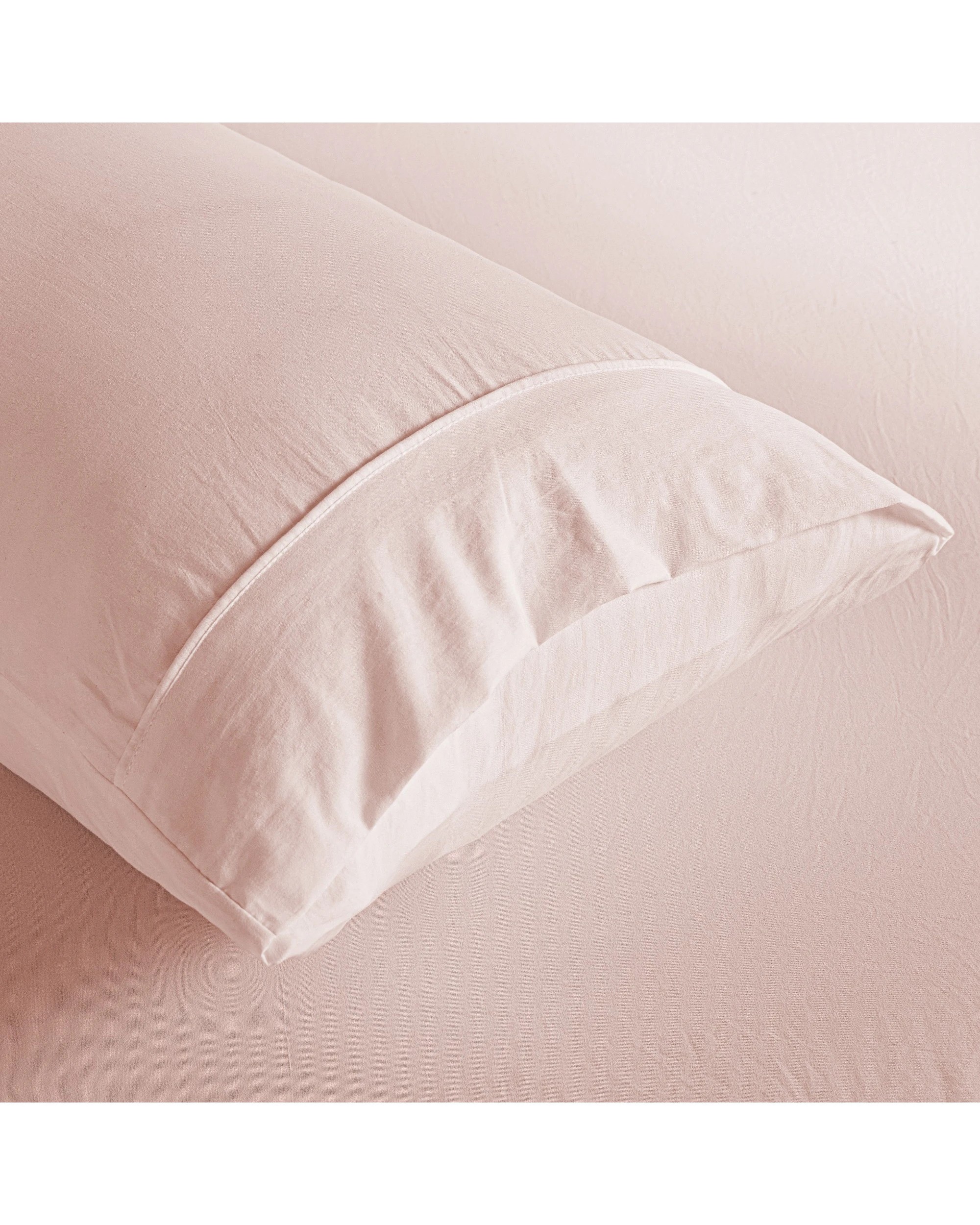4 Dreamaker Superfine Washed Microfibre Standard Pillowcase Twin Pack - Blush Pink, 4 of 6