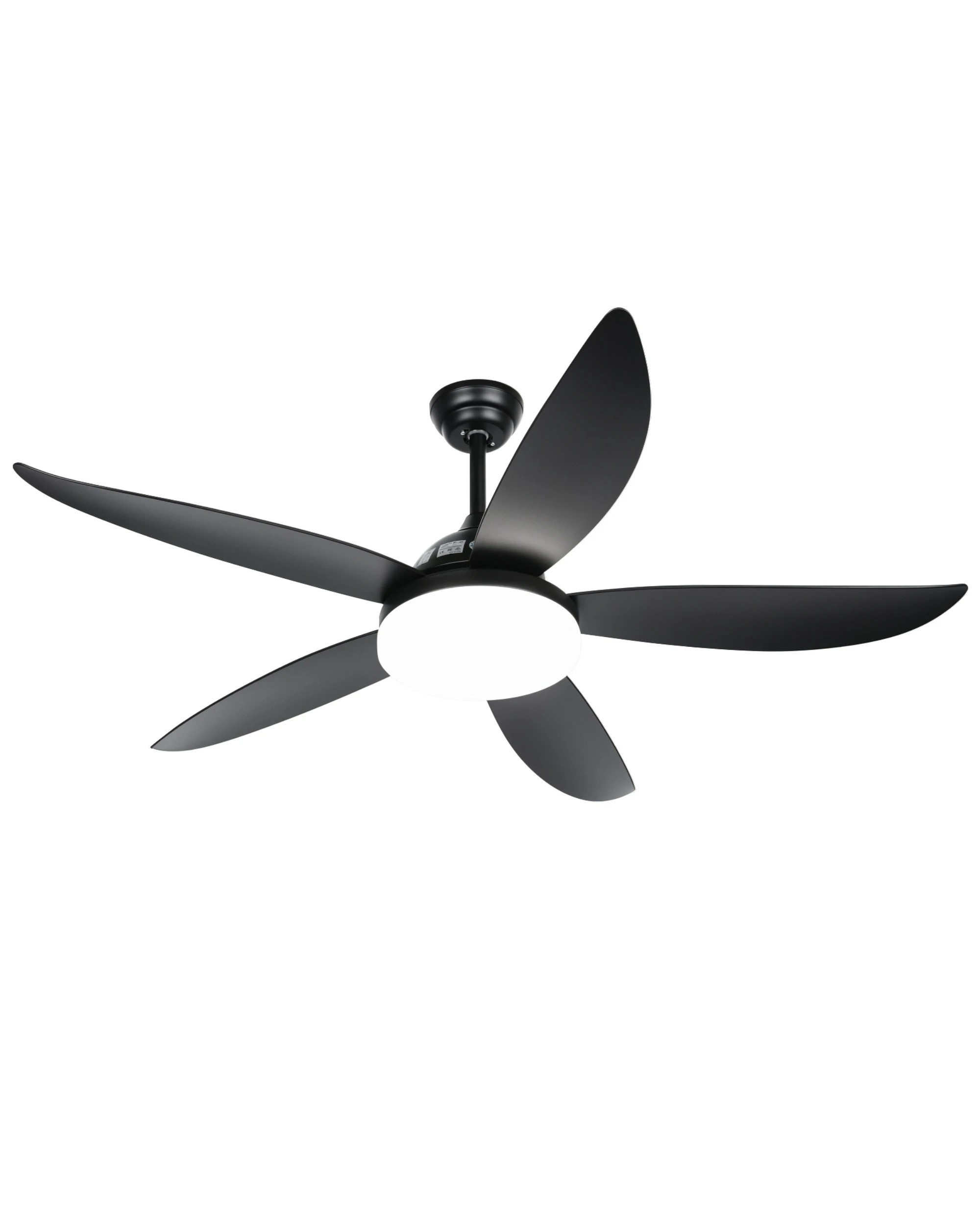8 Advwin Ceiling Fans with 3-Color Light & 6 Speed, with 5 Quiet DC Reversible Blades Black, 8 of 8