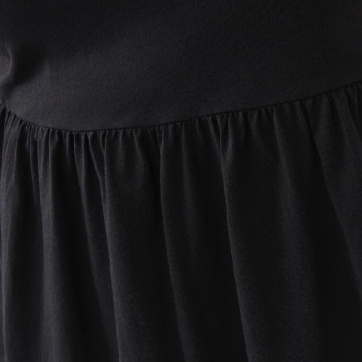 6 Curve Short Sleeve Peplum Top Black, 6 of 6