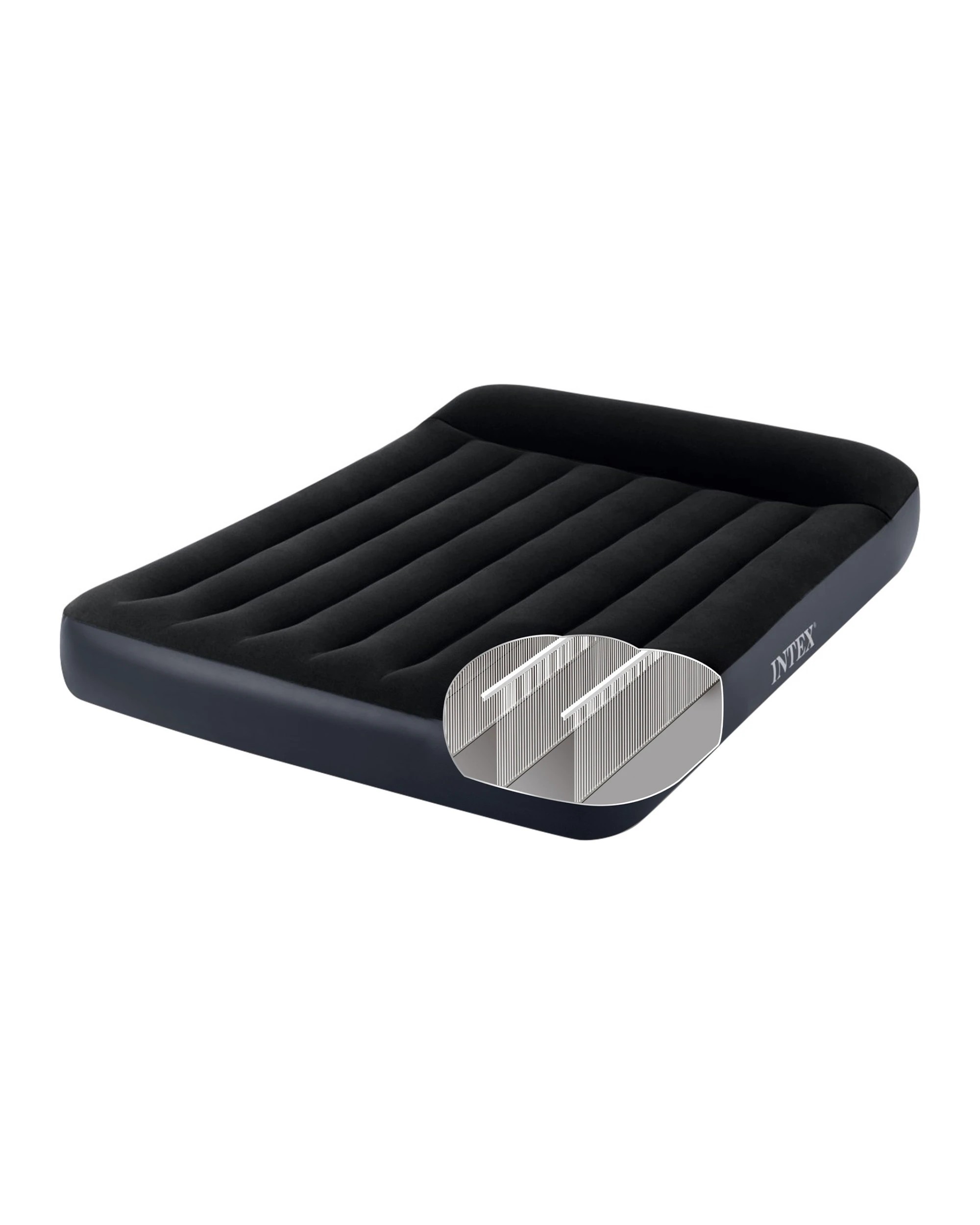 4 Intex Full Dura Beam Pillow Rest Classic Airbed Mattress - Black, 4 of 10