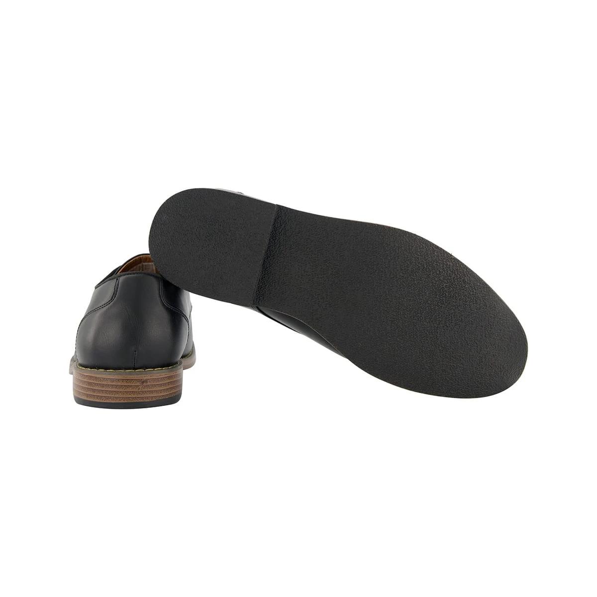 4 Burnished Toe Dress Shoes BLACK, 4 of 5