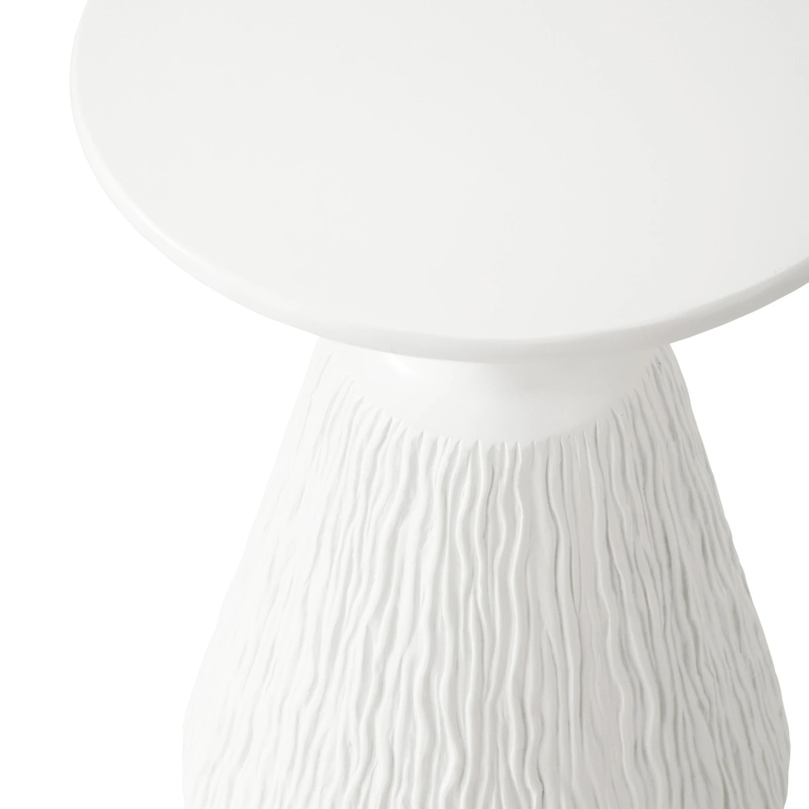 5 Oikiture Side Table Coffee Bedside End Stool Stand Stone Indoor Outdoor
 - White, 5 of 8