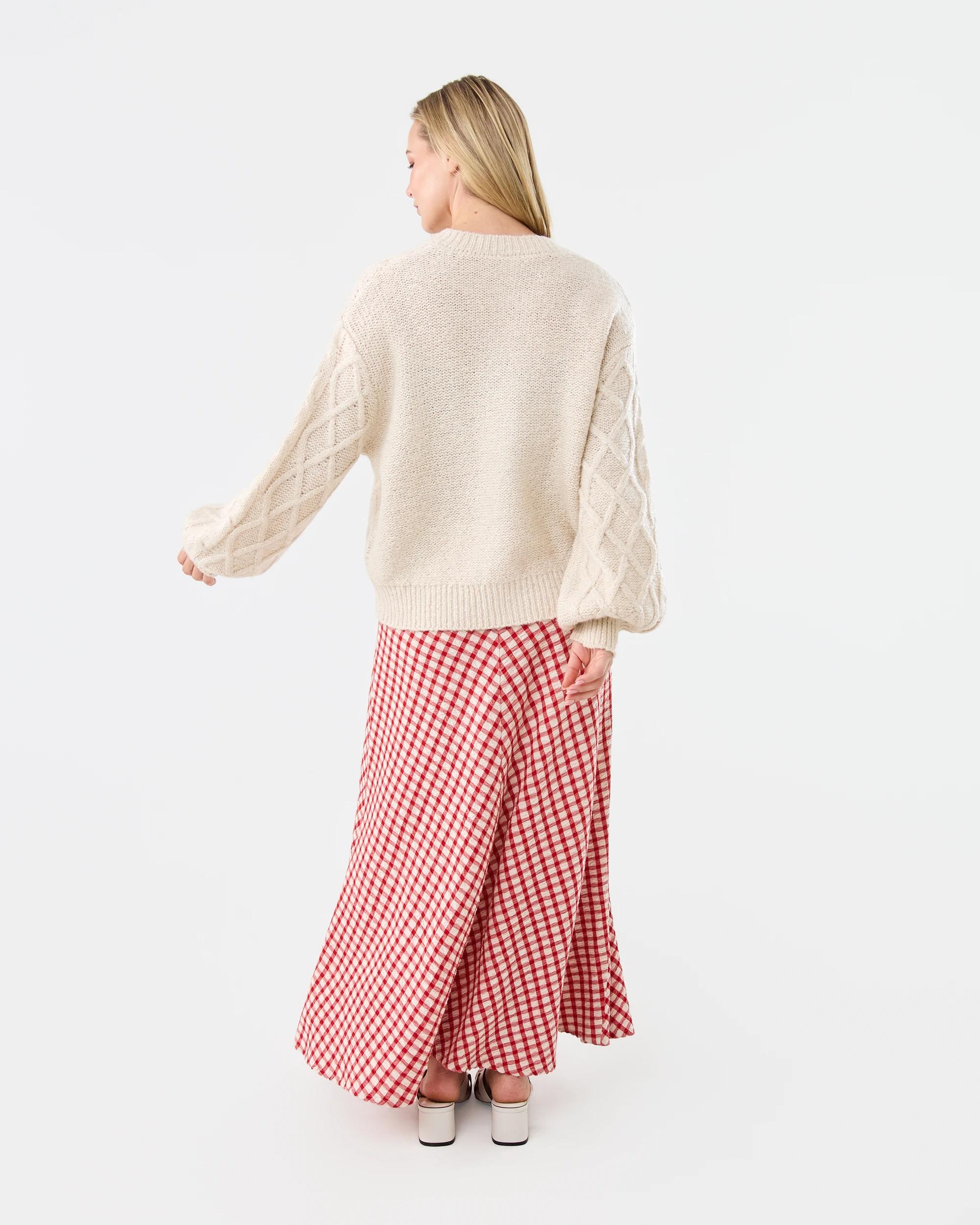 5 Cable Cardigan Bge Otml, 5 of 9