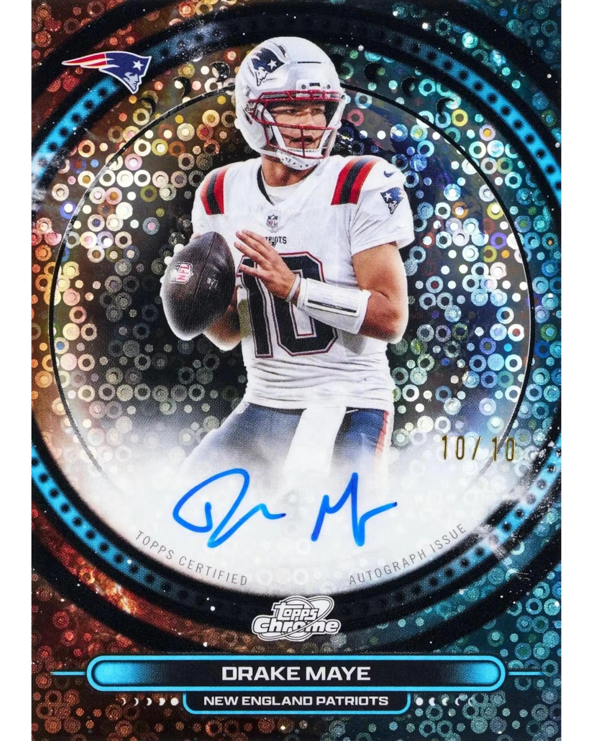 5 Topps 2025 NFL Cosmic Chrome Football Hobby Pack, 5 of 5