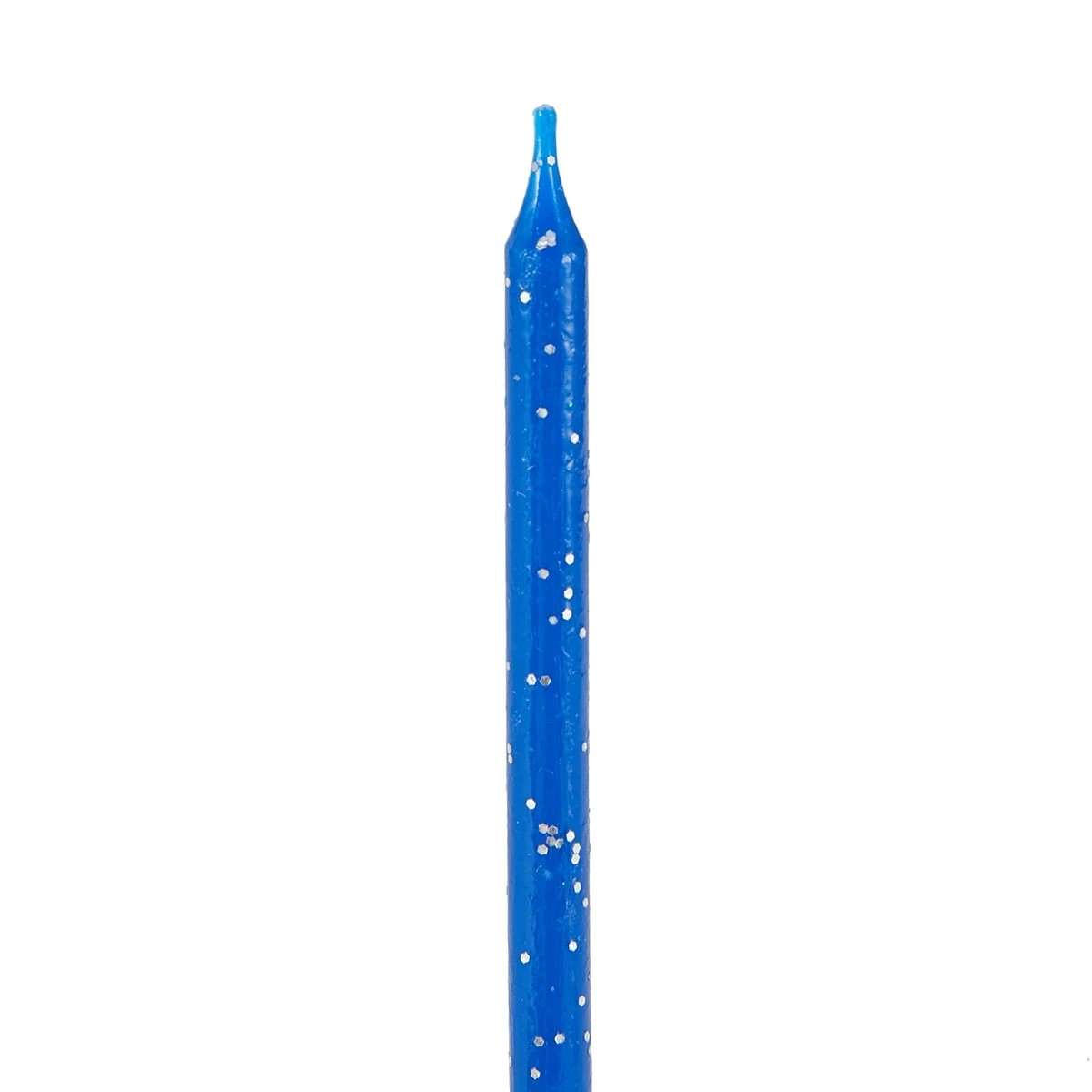 5 10 Pack Glitter Candles - Blue, 5 of 7
