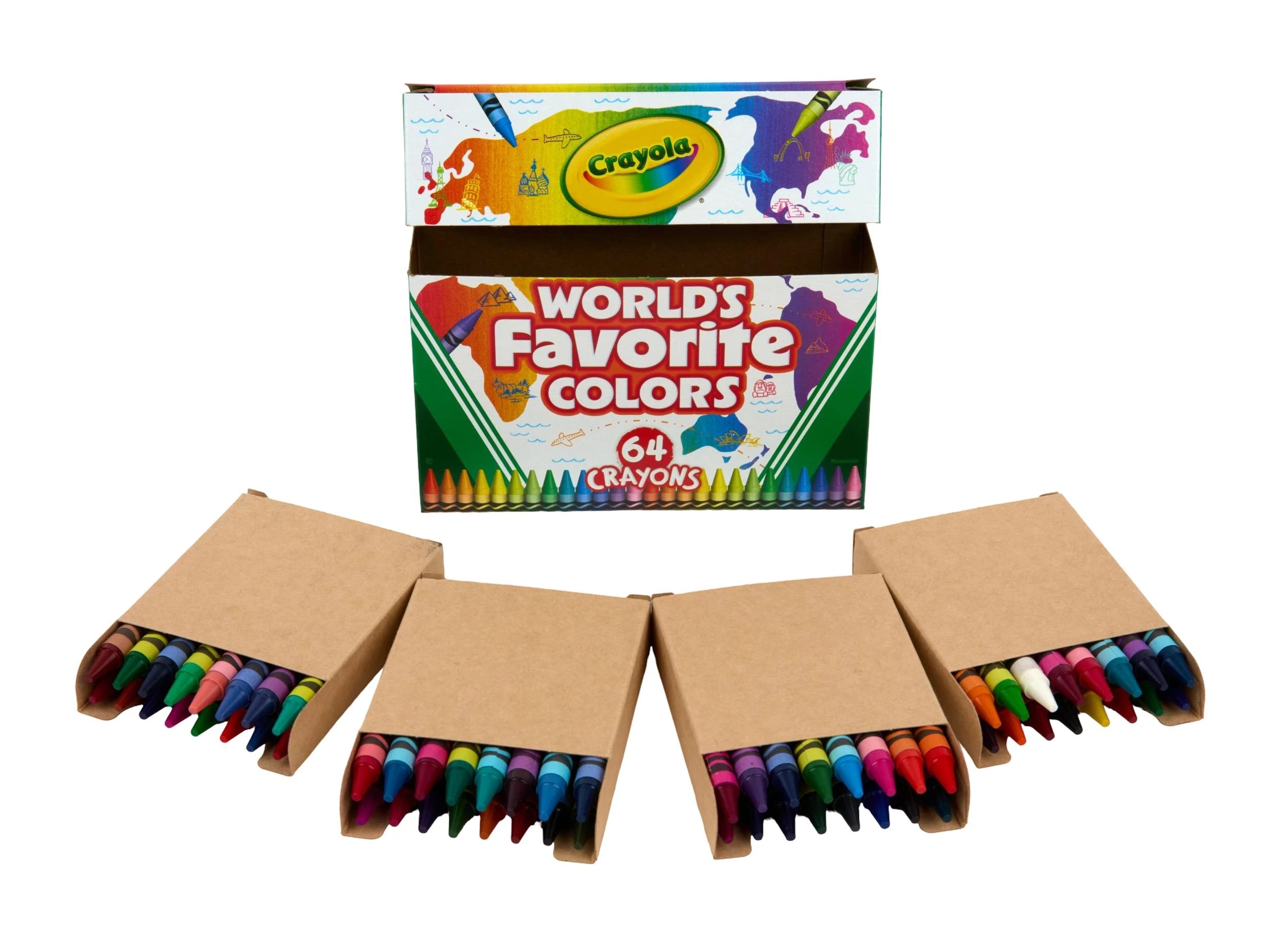 5 Crayola 64 Pack World's Favourite Colours Crayons, 5 of 5