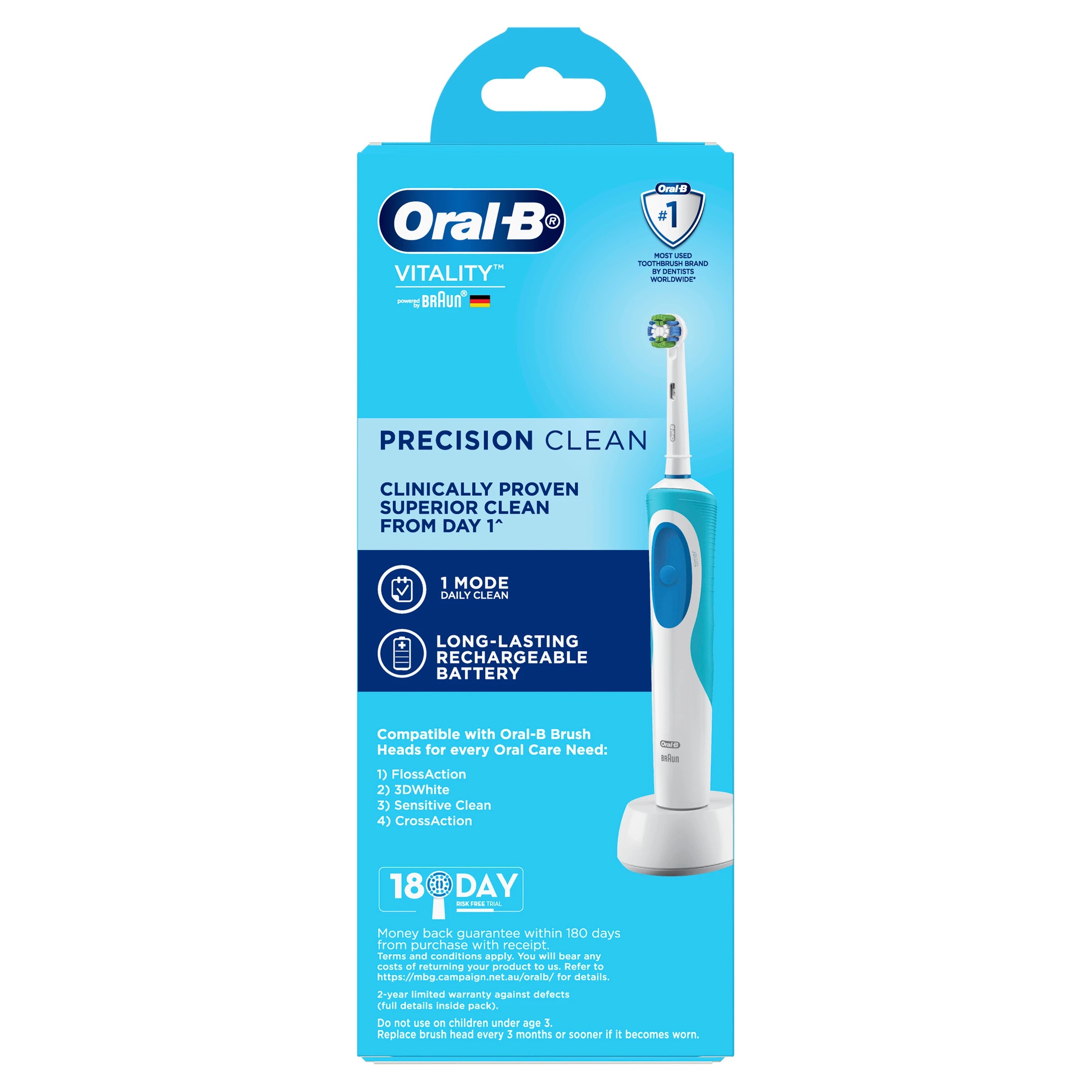 3 Oral-B Vitality Precision Clean Electric Toothbrush, 3 of 9